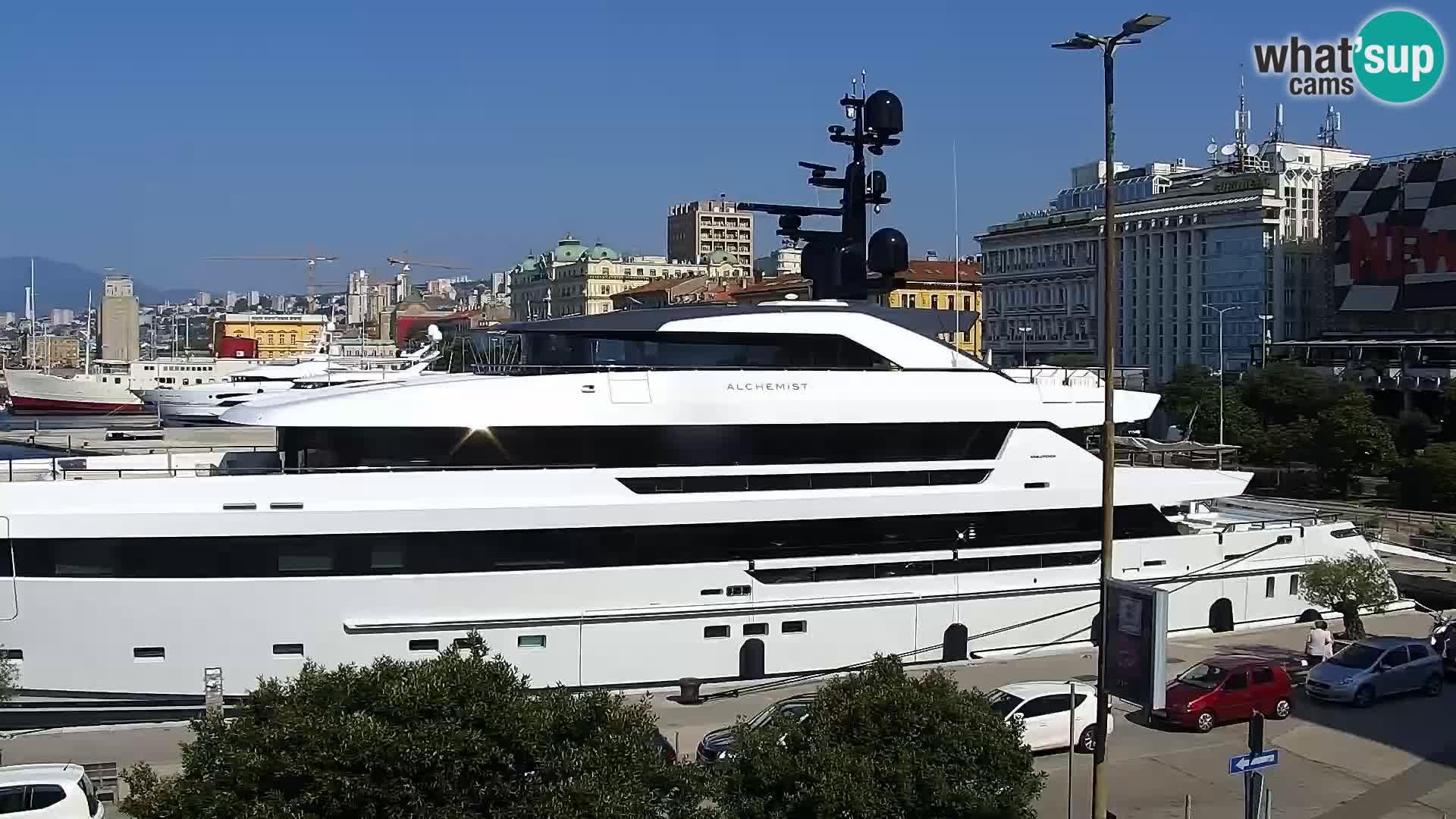 La Riva y Marina en Rijeka – Webcam en vivo Croacia