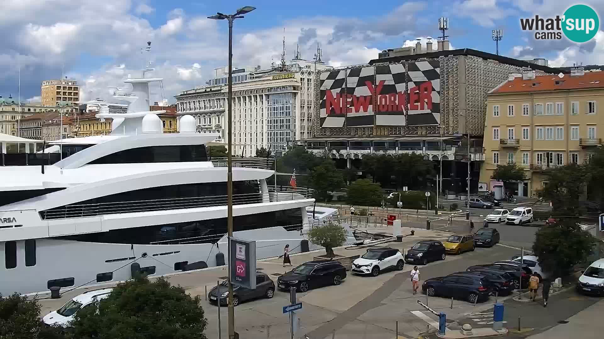 The Riva and Marina in Rijeka  – Live Webcam Croatia