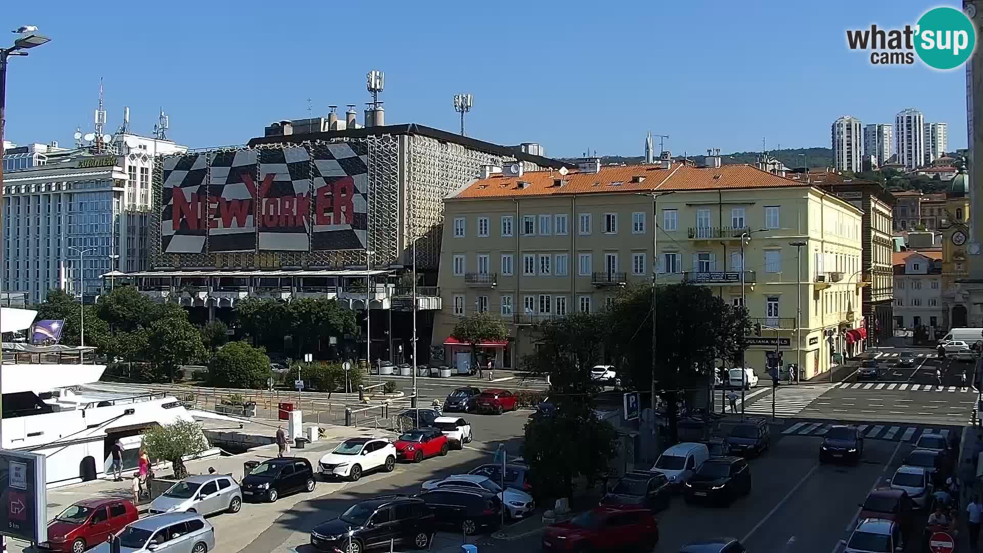 La Riva e la Marina a Rijeka (Fiume) – Live Webcam Croazia