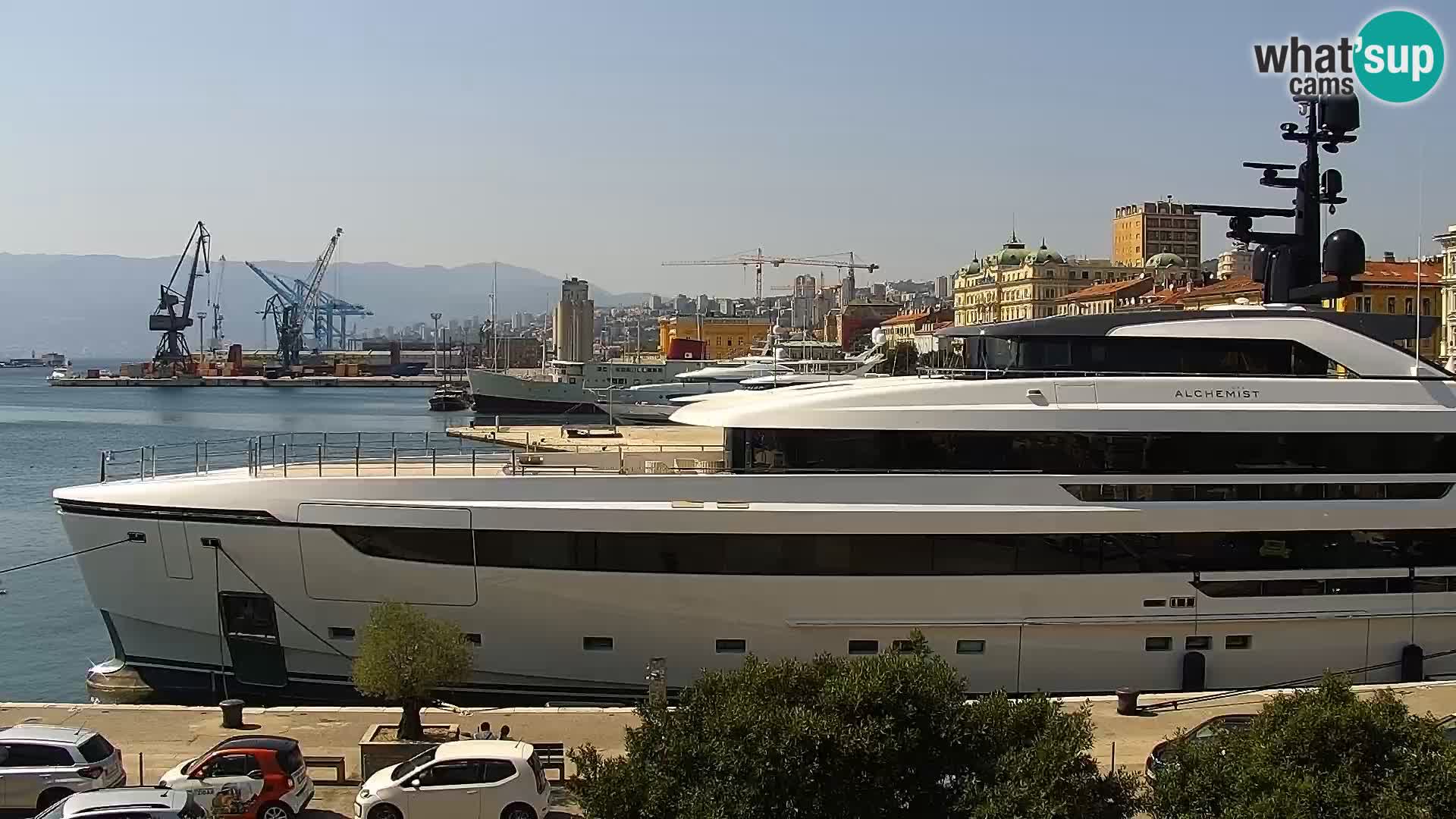 La Riva e la Marina a Rijeka (Fiume) – Live Webcam Croazia