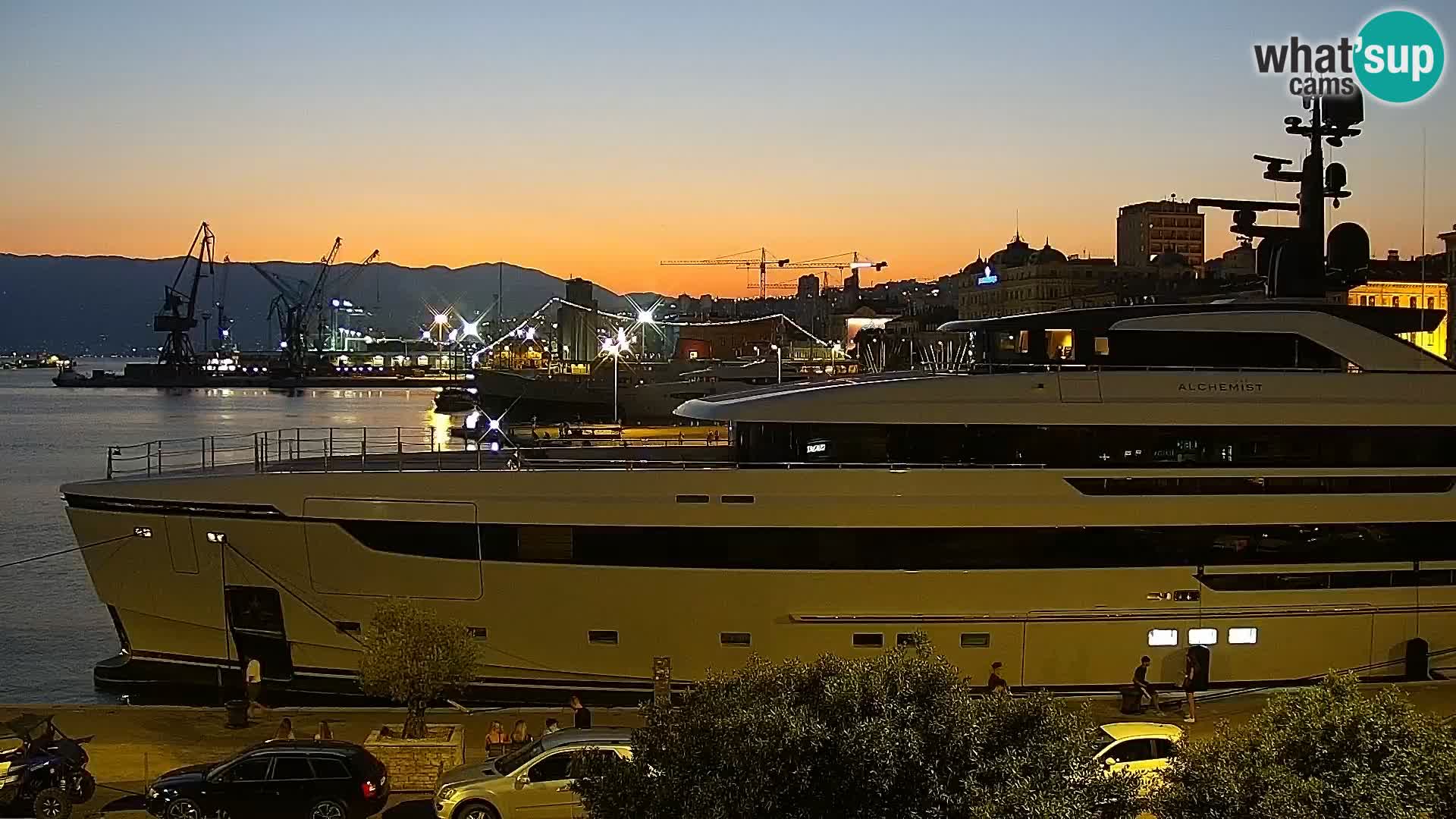 Die Riva und Marina in Rijeka – Live Webcam Kroatien
