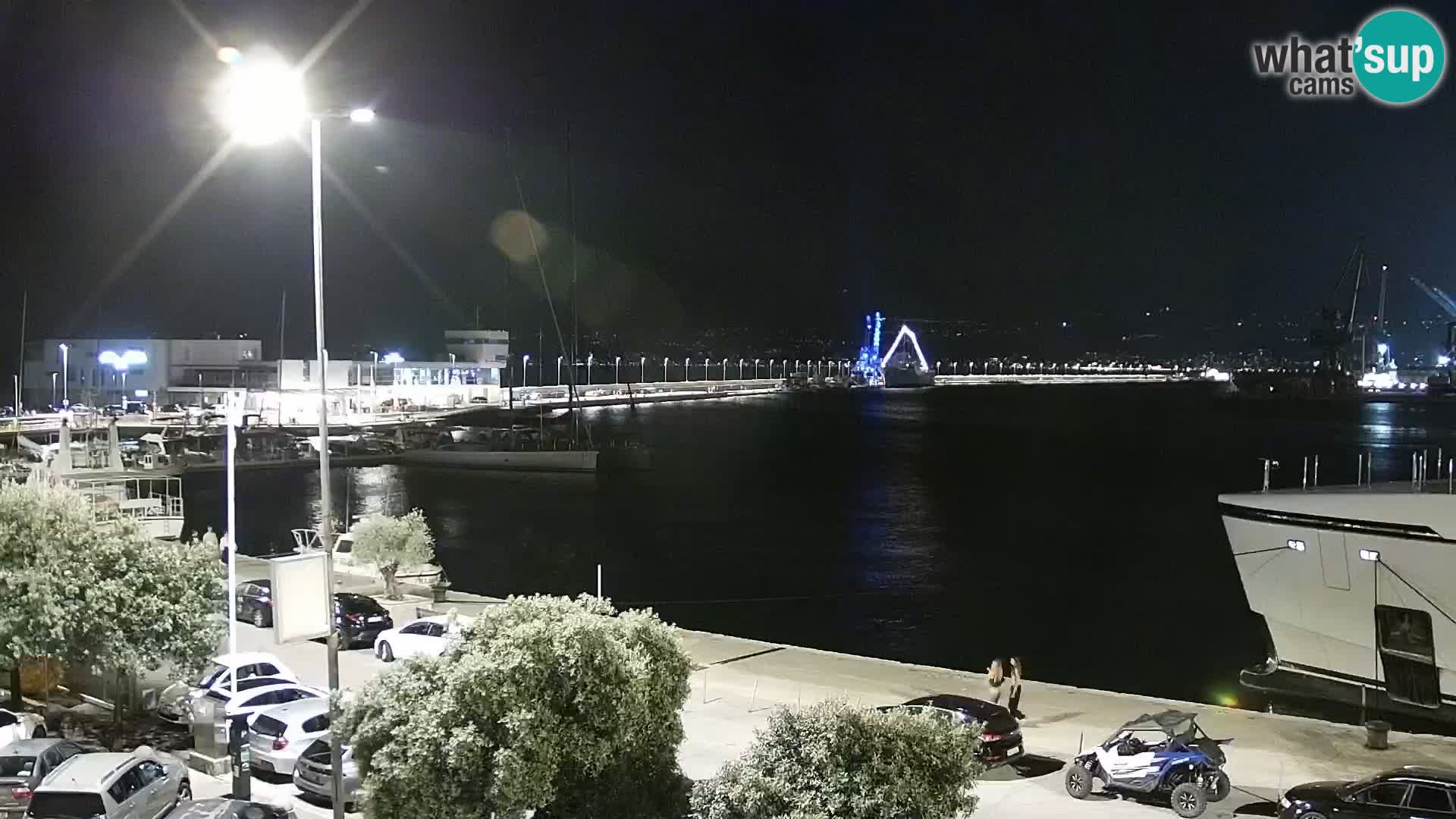 Die Riva und Marina in Rijeka – Live Webcam Kroatien
