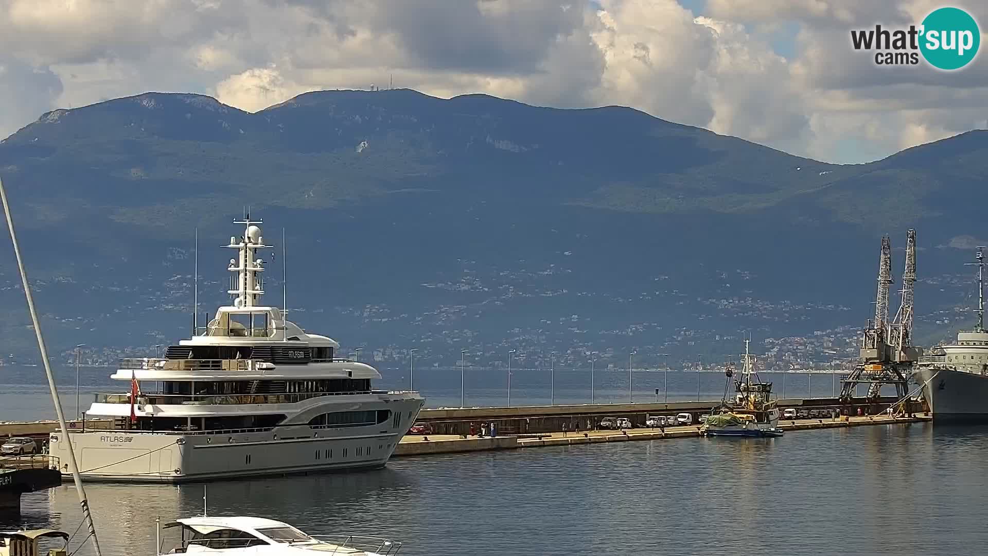 Die Riva und Marina in Rijeka – Live Webcam Kroatien