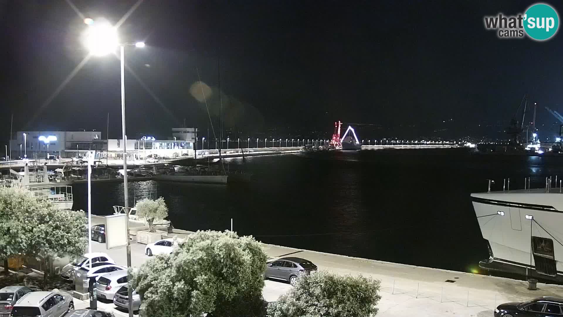 La Riva et Marina à Rijeka – Live Webcam Croatie
