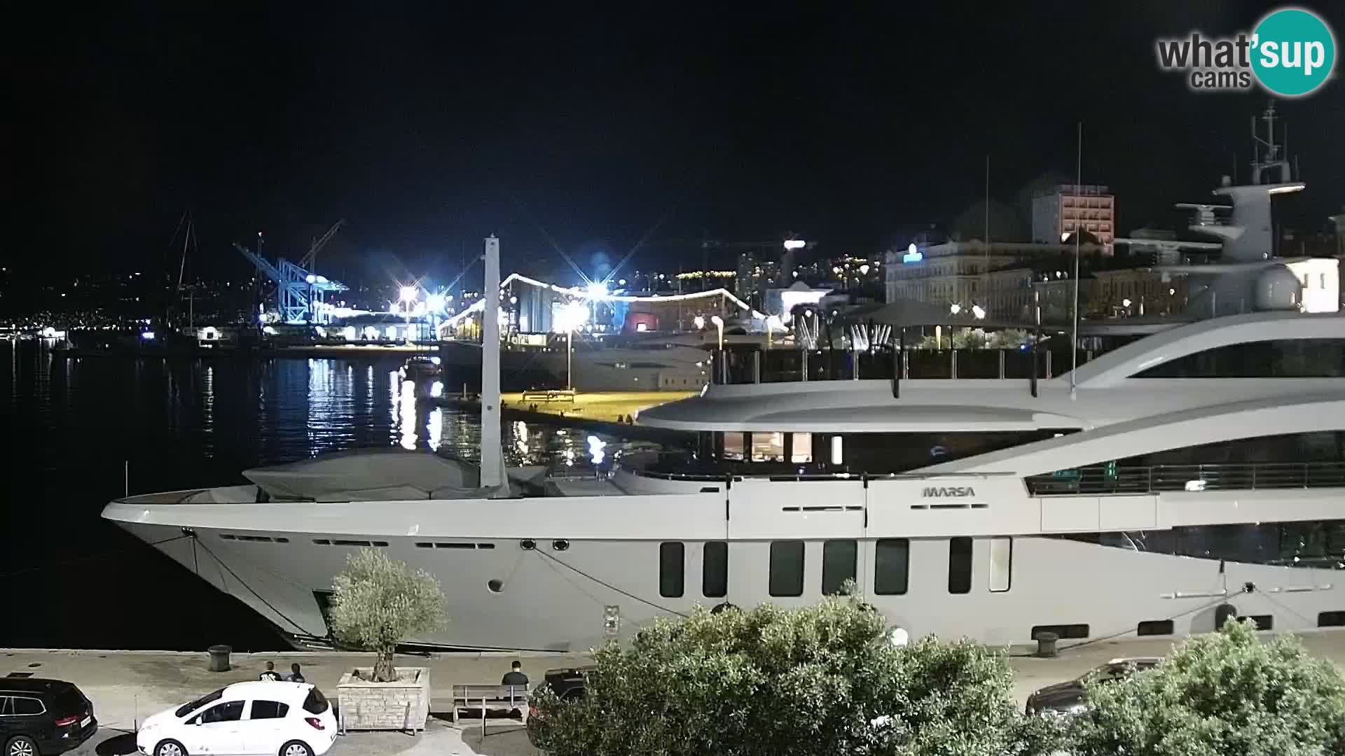 Die Riva und Marina in Rijeka – Live Webcam Kroatien