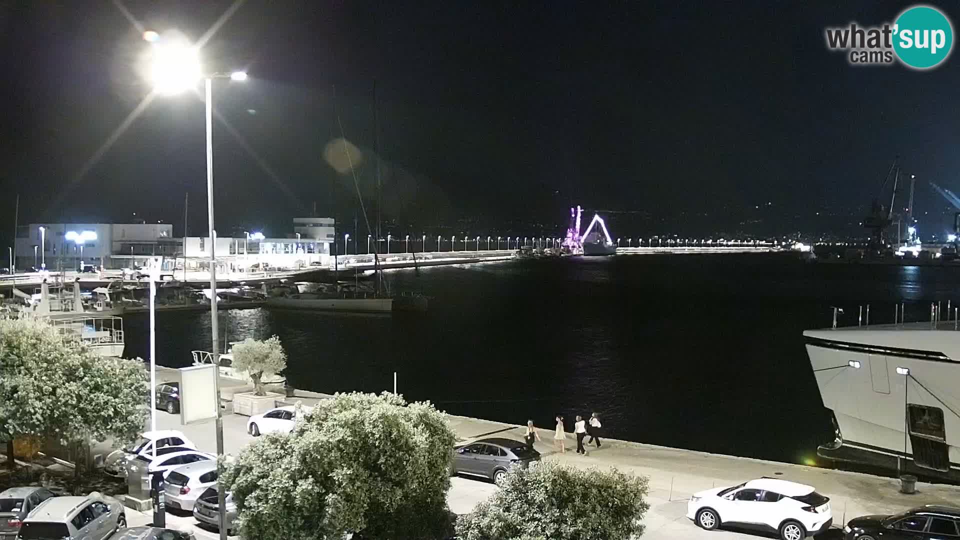 Die Riva und Marina in Rijeka – Live Webcam Kroatien
