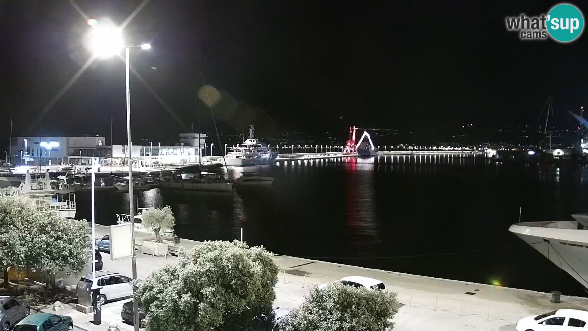 Die Riva und Marina in Rijeka – Live Webcam Kroatien