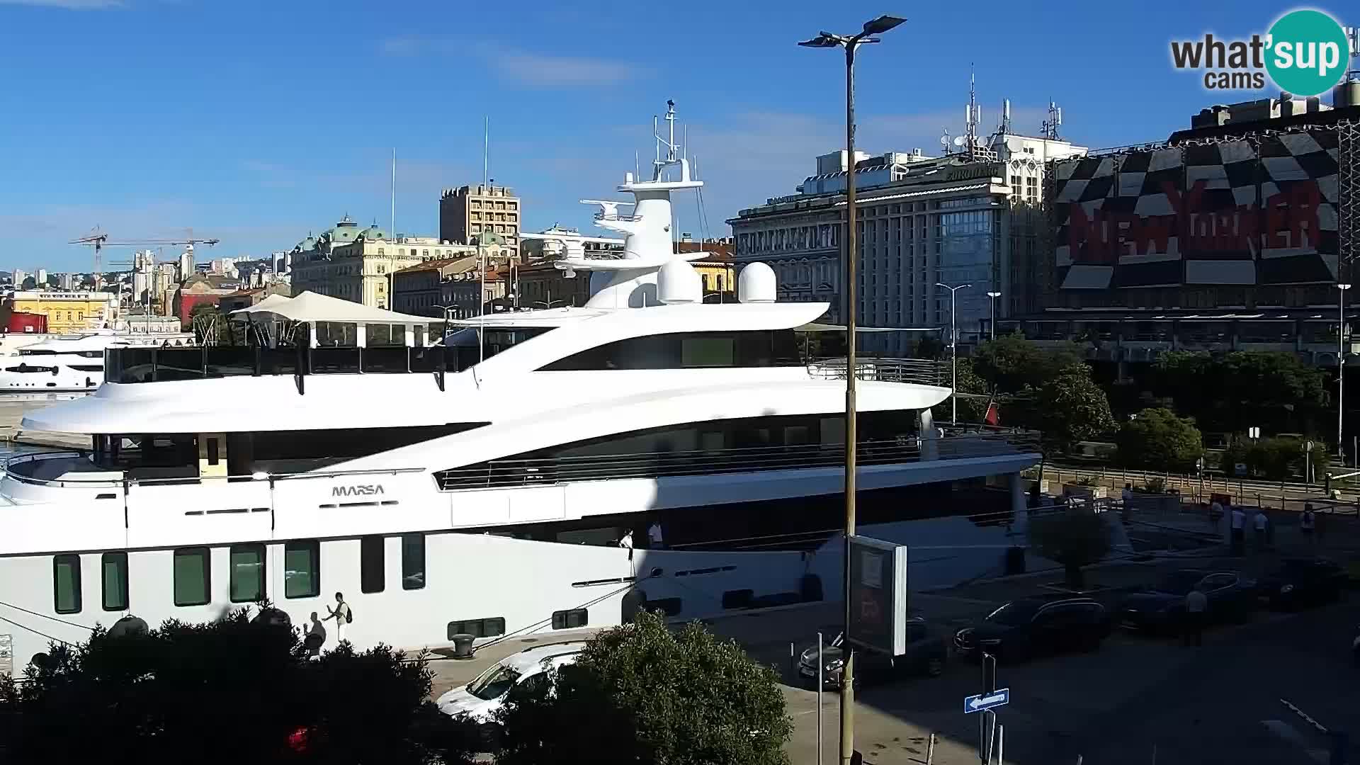 La Riva e la Marina a Rijeka (Fiume) – Live Webcam Croazia