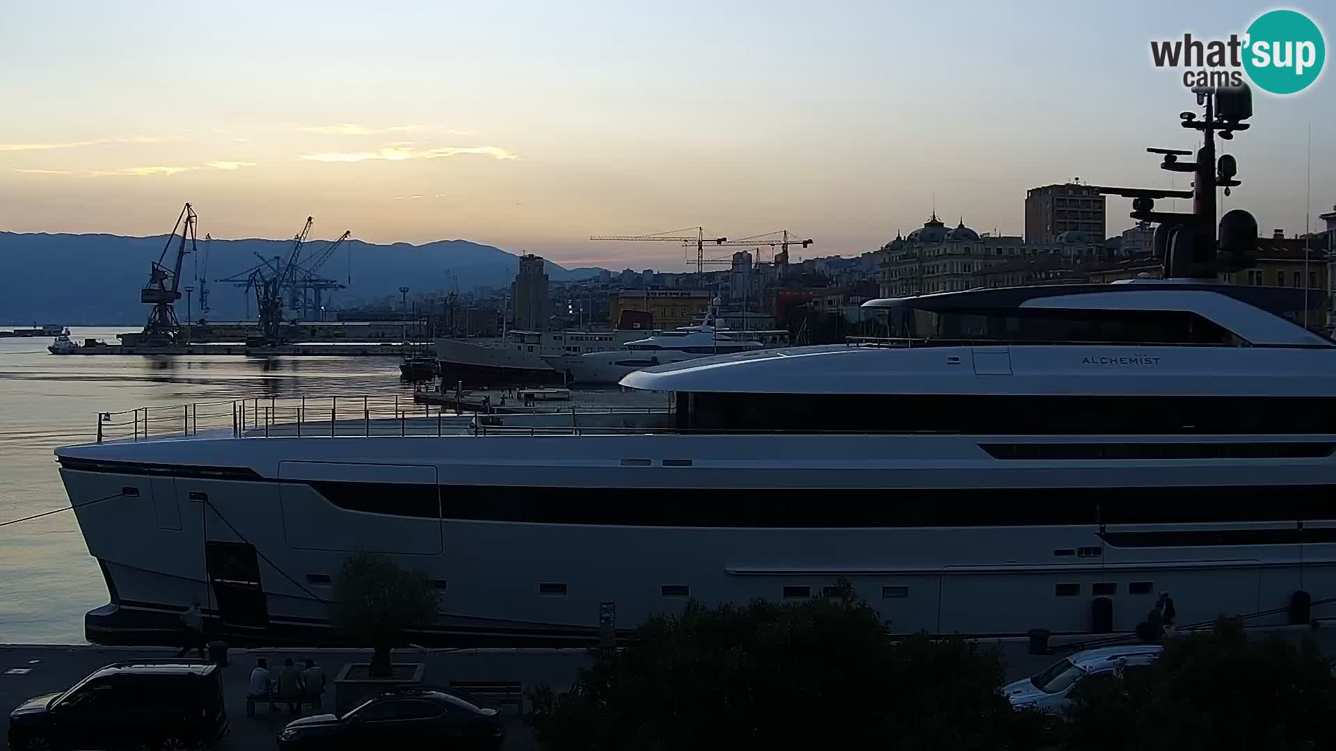 Die Riva und Marina in Rijeka – Live Webcam Kroatien