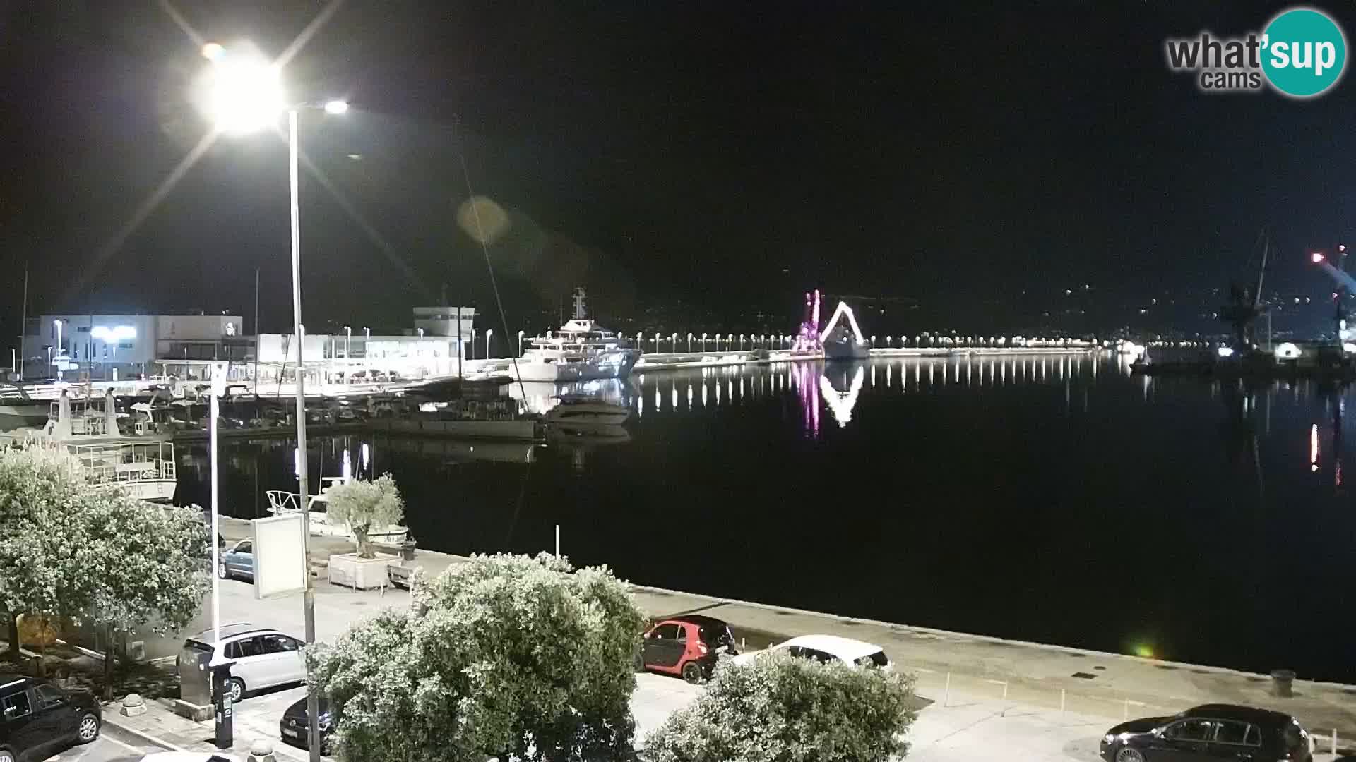 Die Riva und Marina in Rijeka – Live Webcam Kroatien
