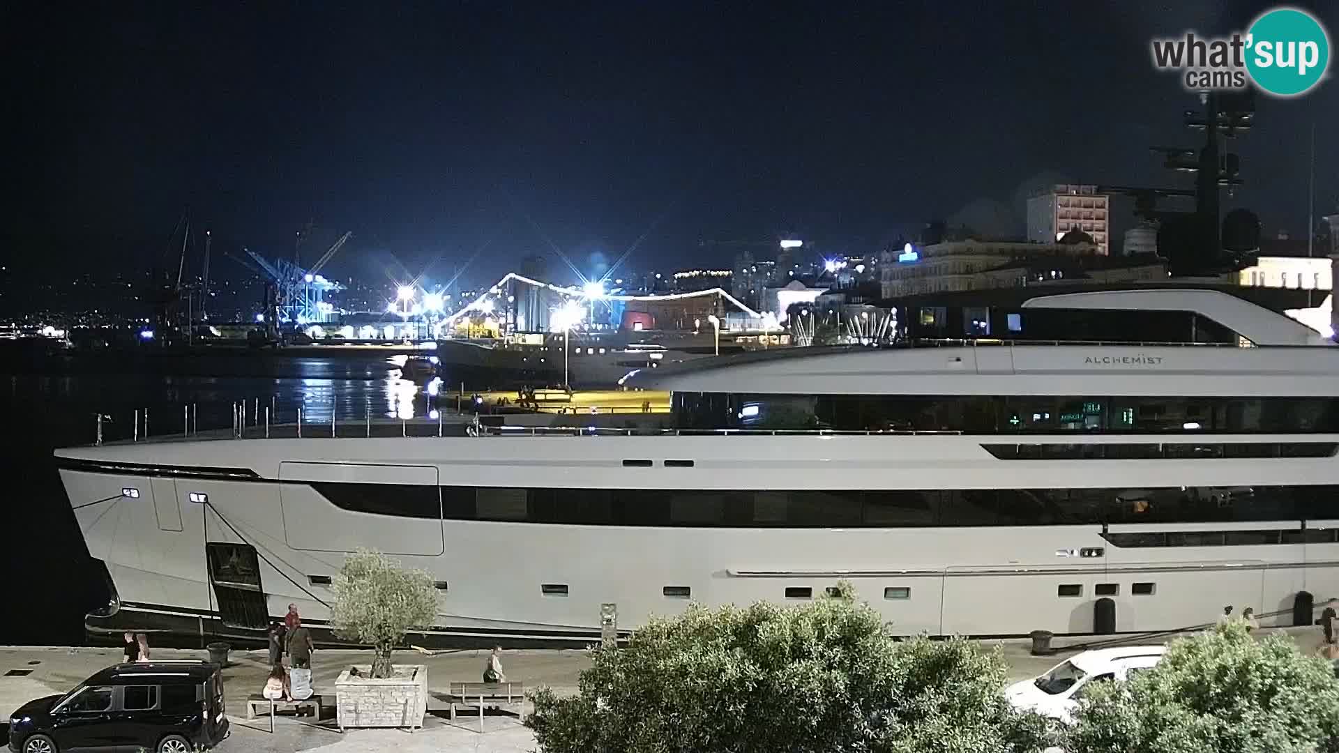 Die Riva und Marina in Rijeka – Live Webcam Kroatien