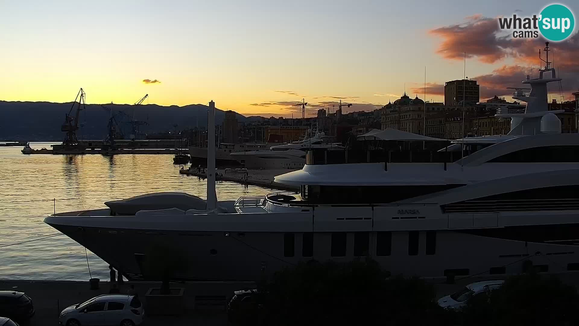 Riva i Marina u Rijeci – Web kamera uživo u Hrvatskoj