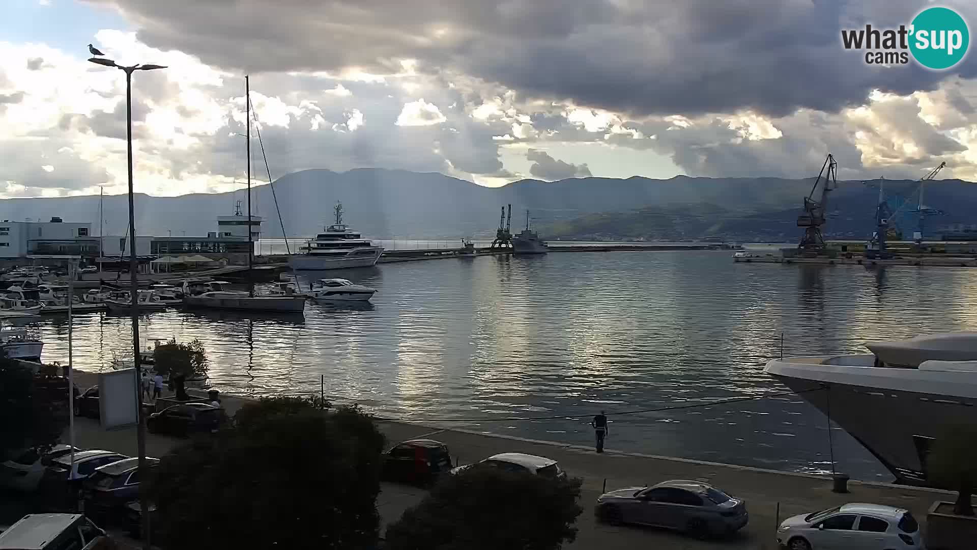 La Riva e la Marina a Rijeka (Fiume) – Live Webcam Croazia