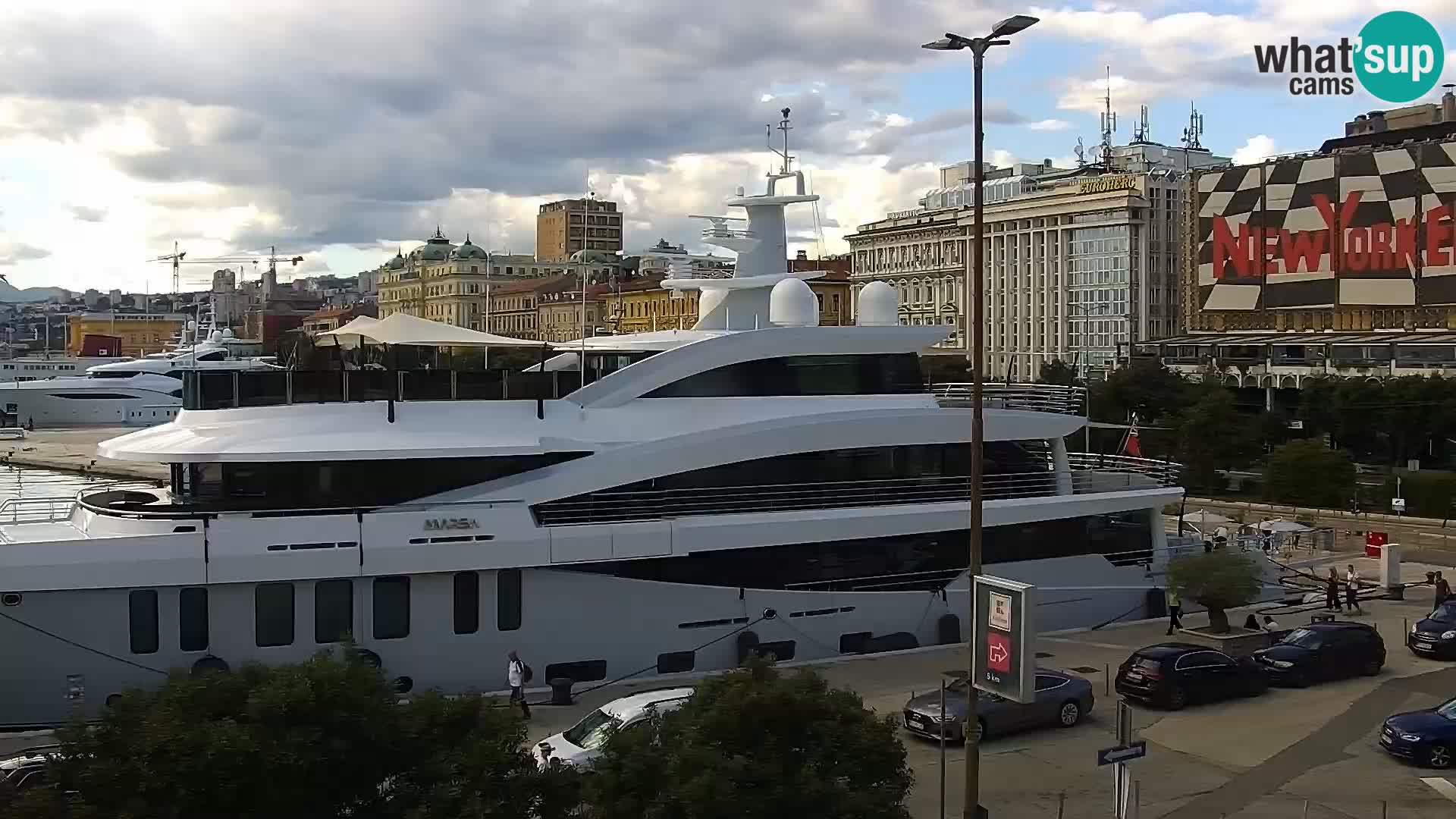 Die Riva und Marina in Rijeka – Live Webcam Kroatien