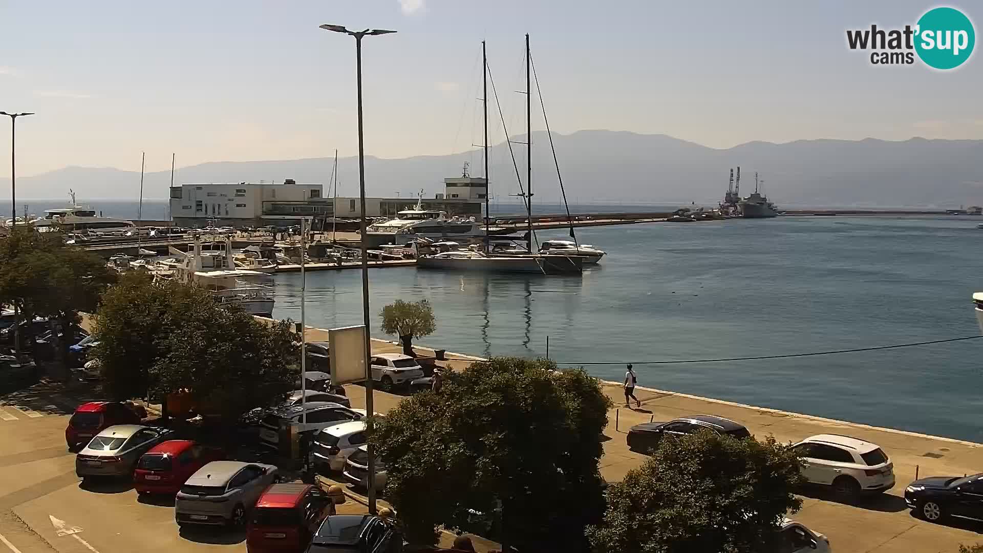 La Riva et Marina à Rijeka – Live Webcam Croatie