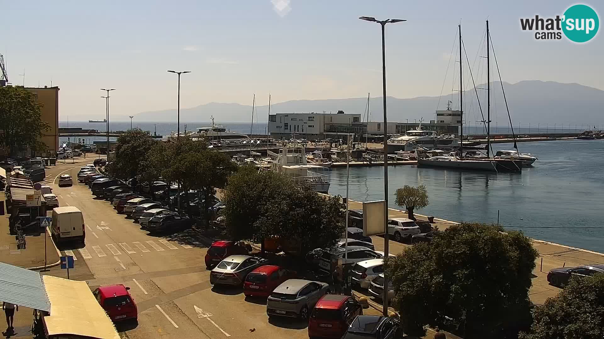Die Riva und Marina in Rijeka – Live Webcam Kroatien