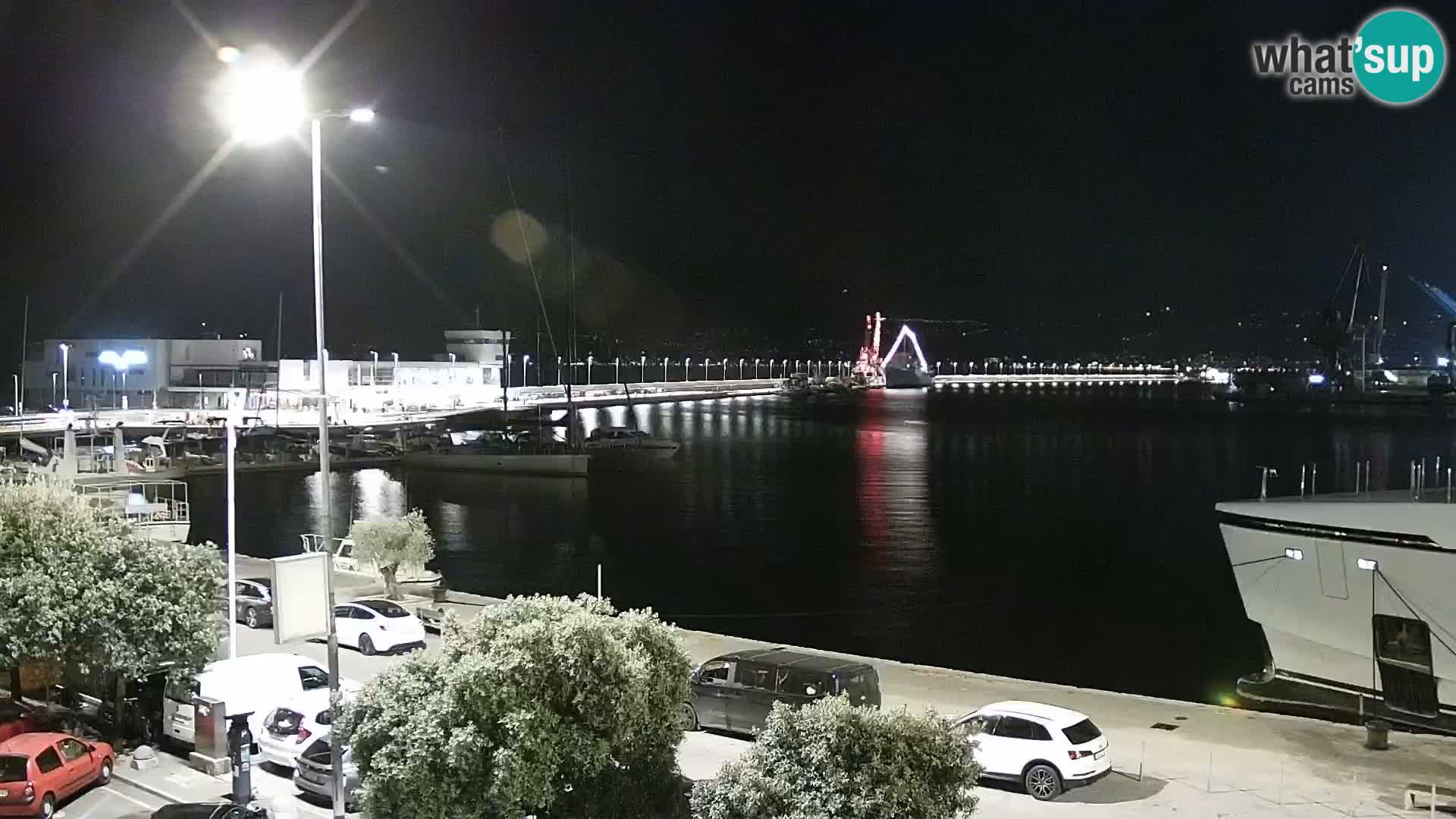 Die Riva und Marina in Rijeka – Live Webcam Kroatien