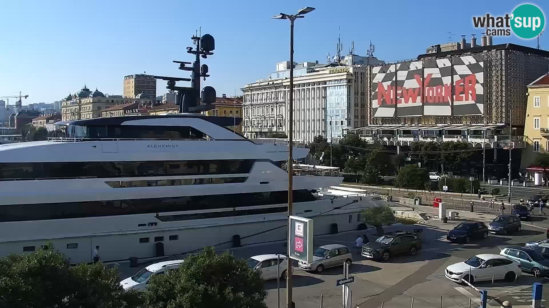 Die Riva und Marina in Rijeka – Live Webcam Kroatien
