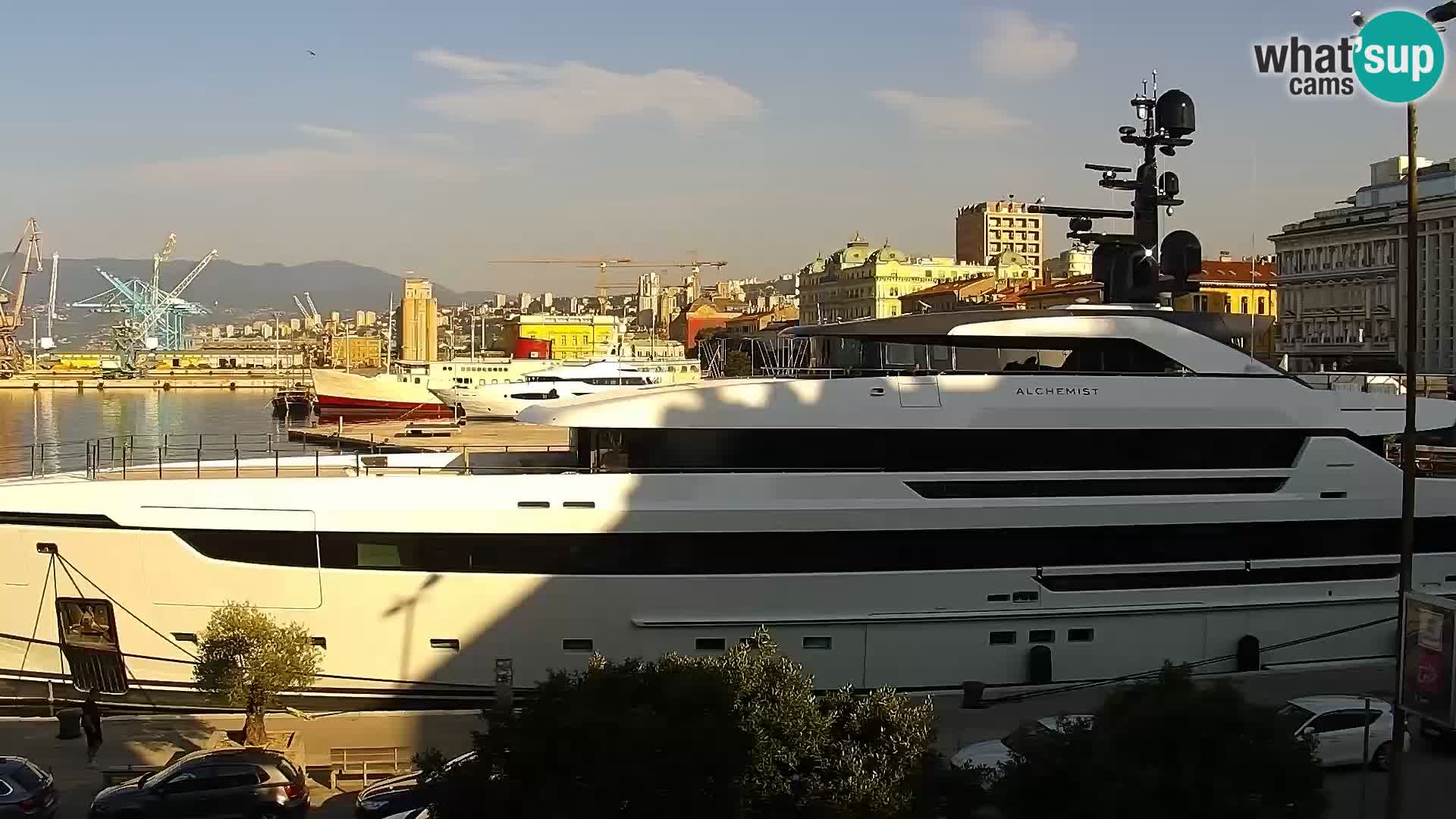 Die Riva und Marina in Rijeka – Live Webcam Kroatien