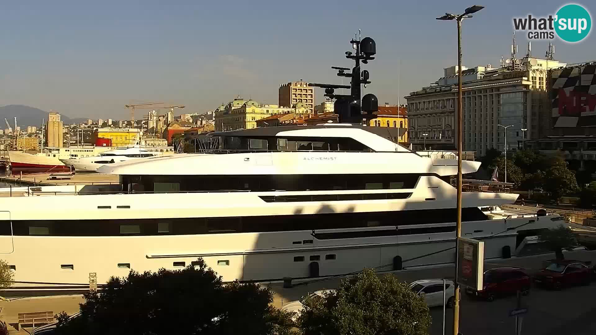 La Riva et Marina à Rijeka – Live Webcam Croatie