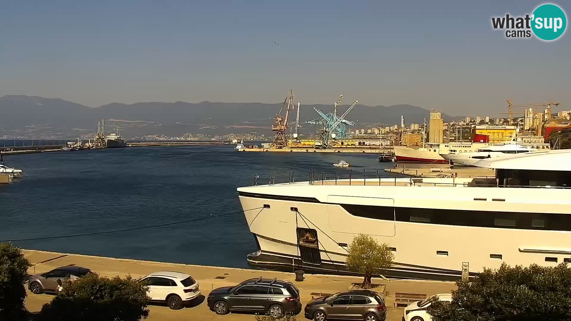 La Riva et Marina à Rijeka – Live Webcam Croatie