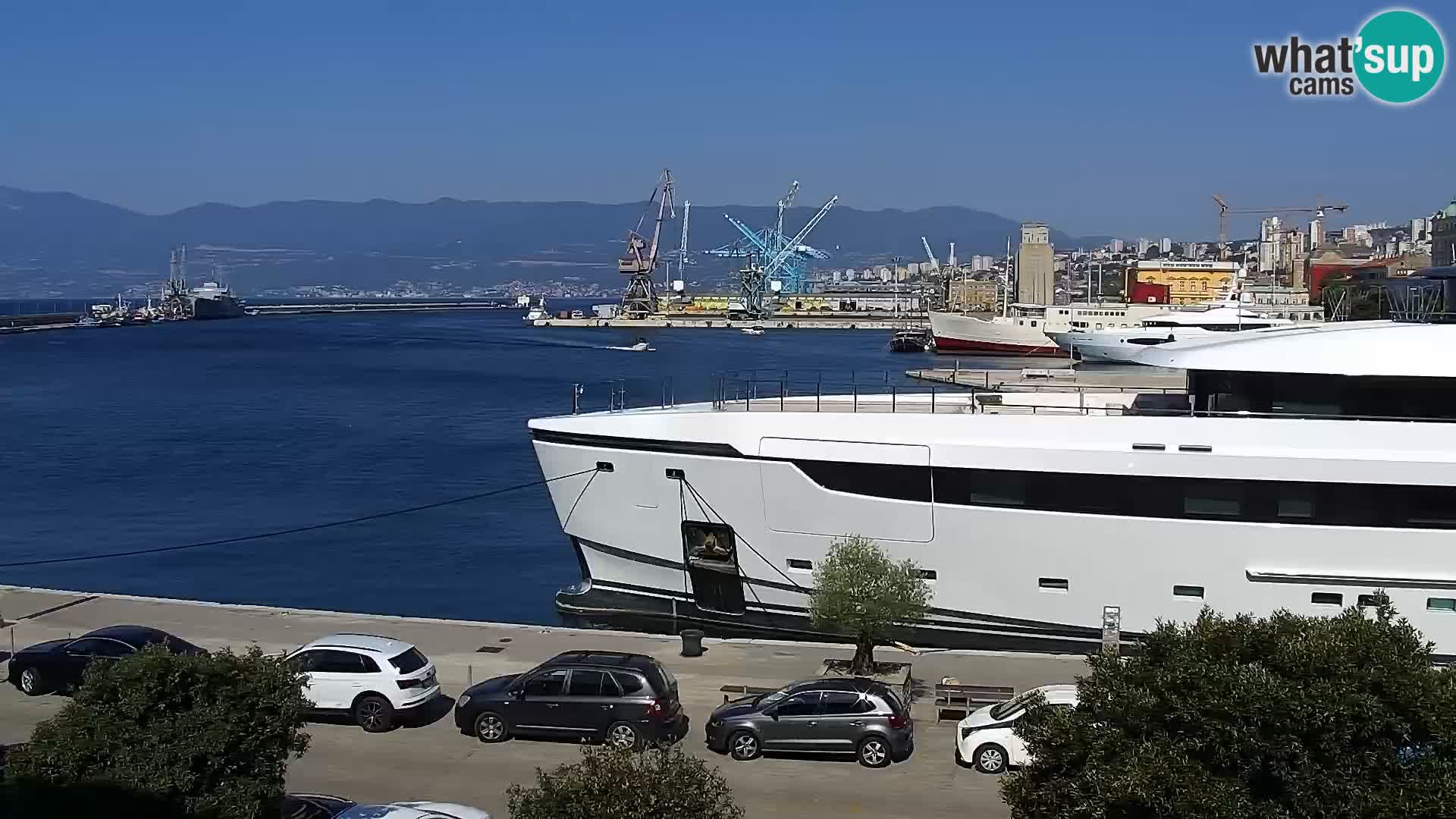 La Riva et Marina à Rijeka – Live Webcam Croatie
