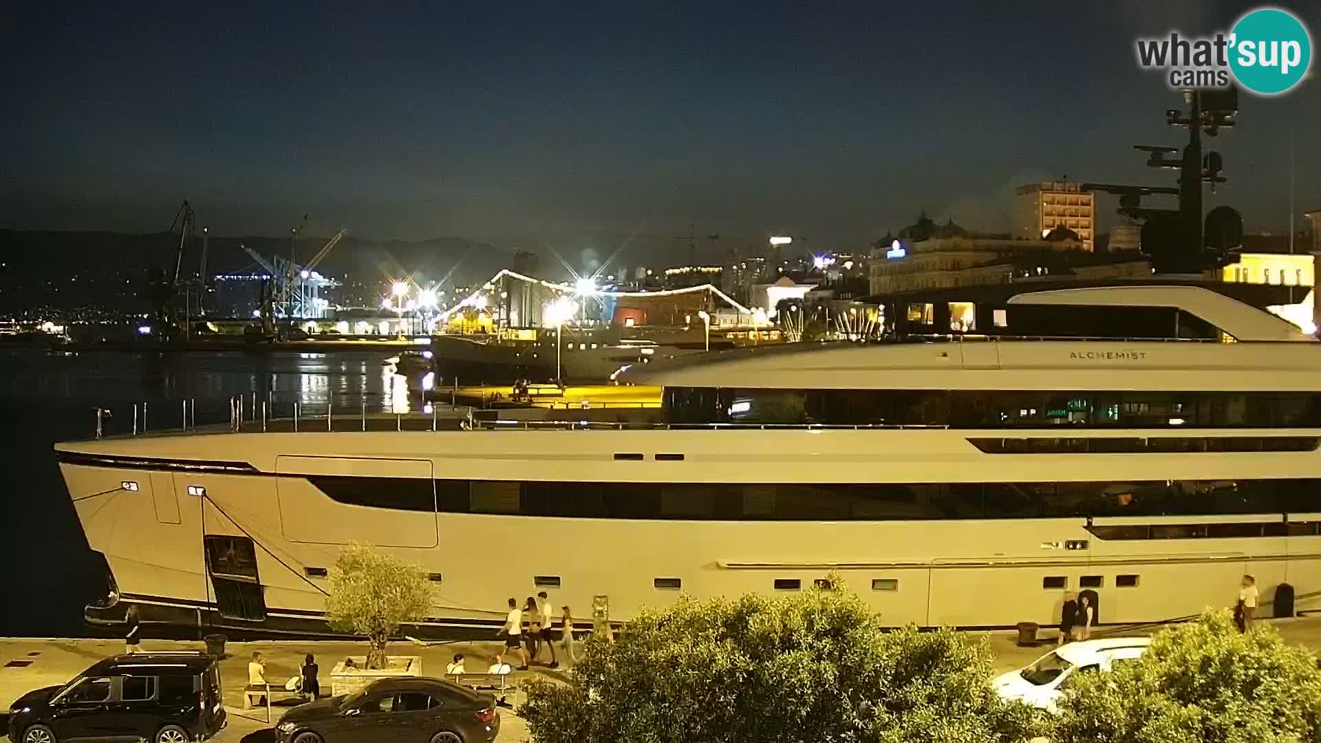 La Riva et Marina à Rijeka – Live Webcam Croatie