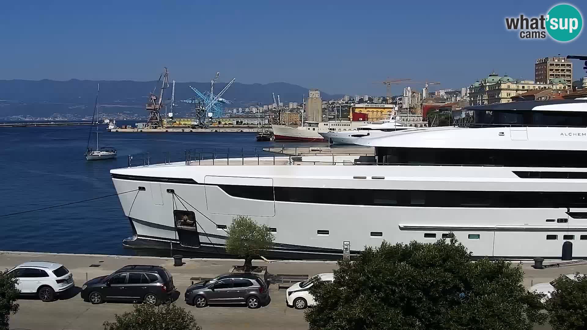La Riva et Marina à Rijeka – Live Webcam Croatie