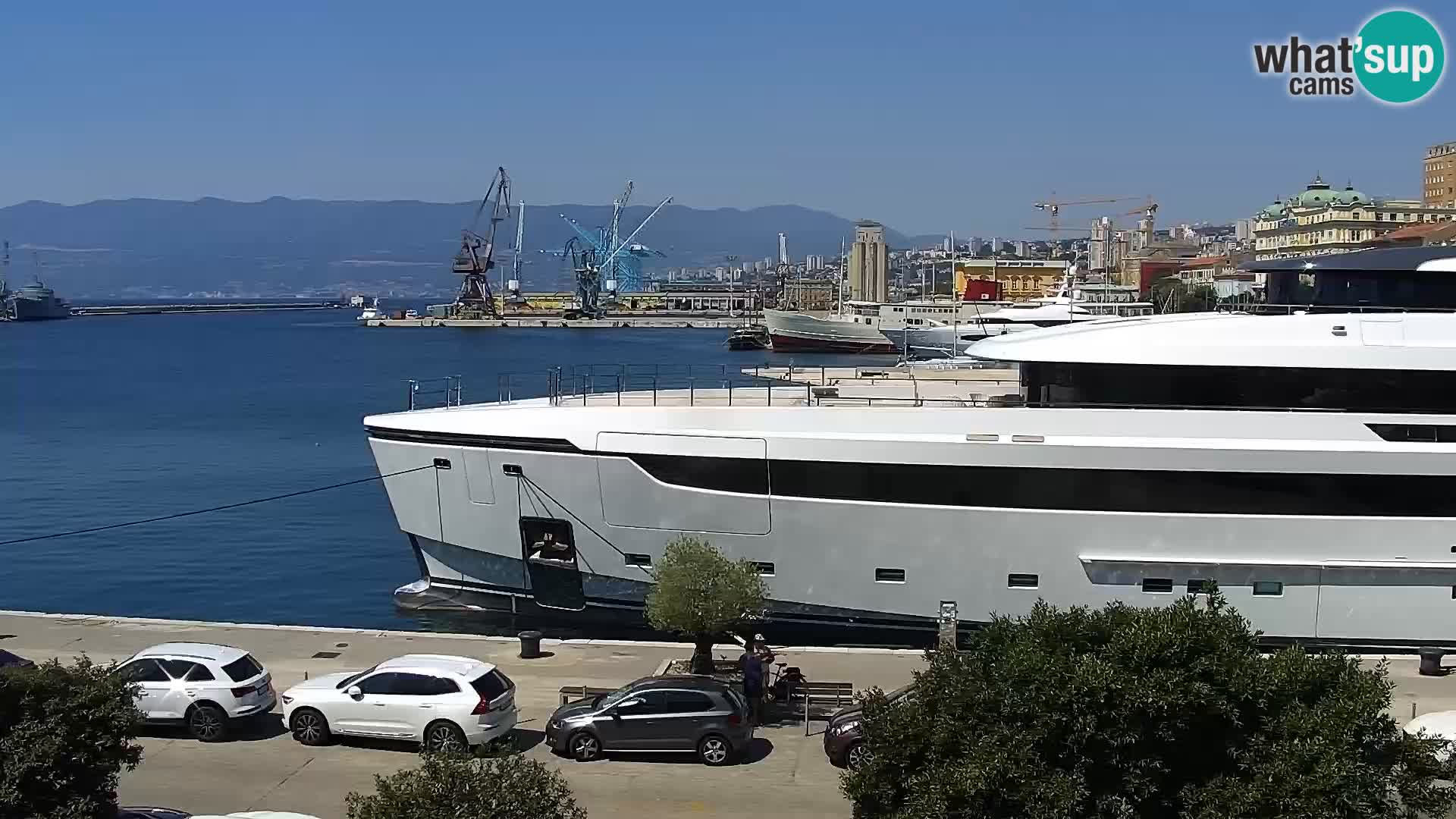 Die Riva und Marina in Rijeka – Live Webcam Kroatien