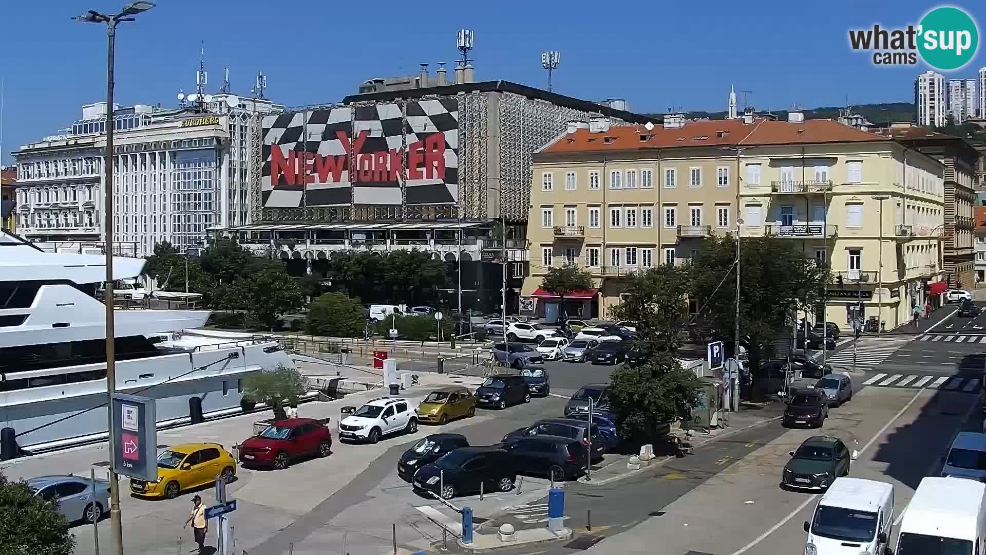 La Riva et Marina à Rijeka – Live Webcam Croatie