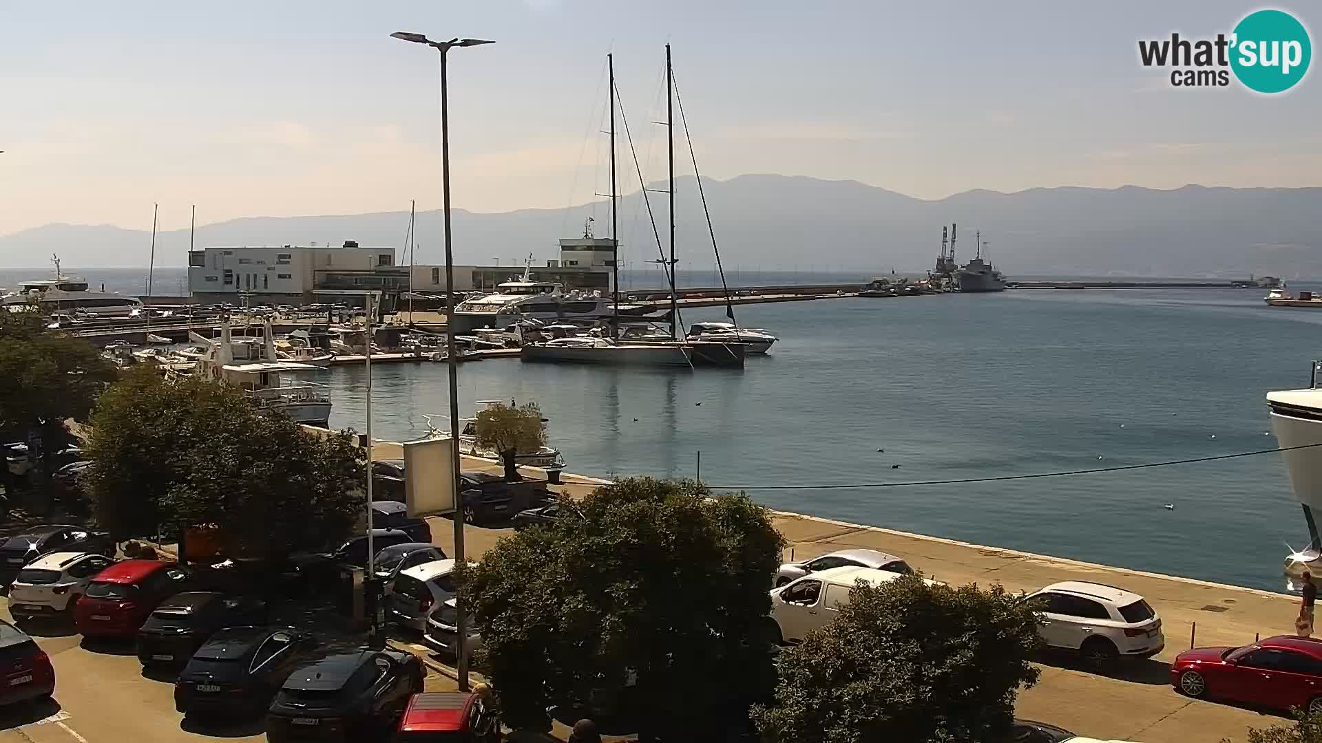 La Riva et Marina à Rijeka – Live Webcam Croatie