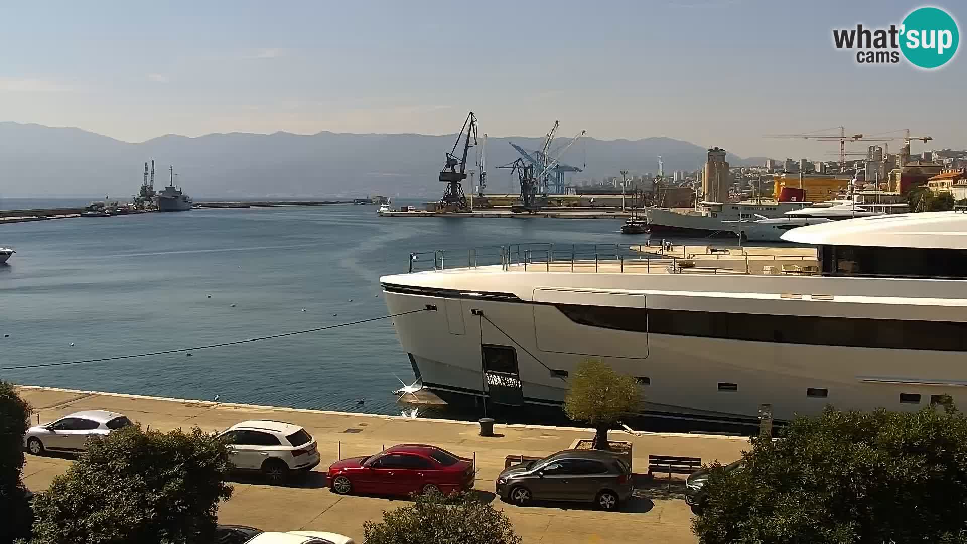 La Riva et Marina à Rijeka – Live Webcam Croatie