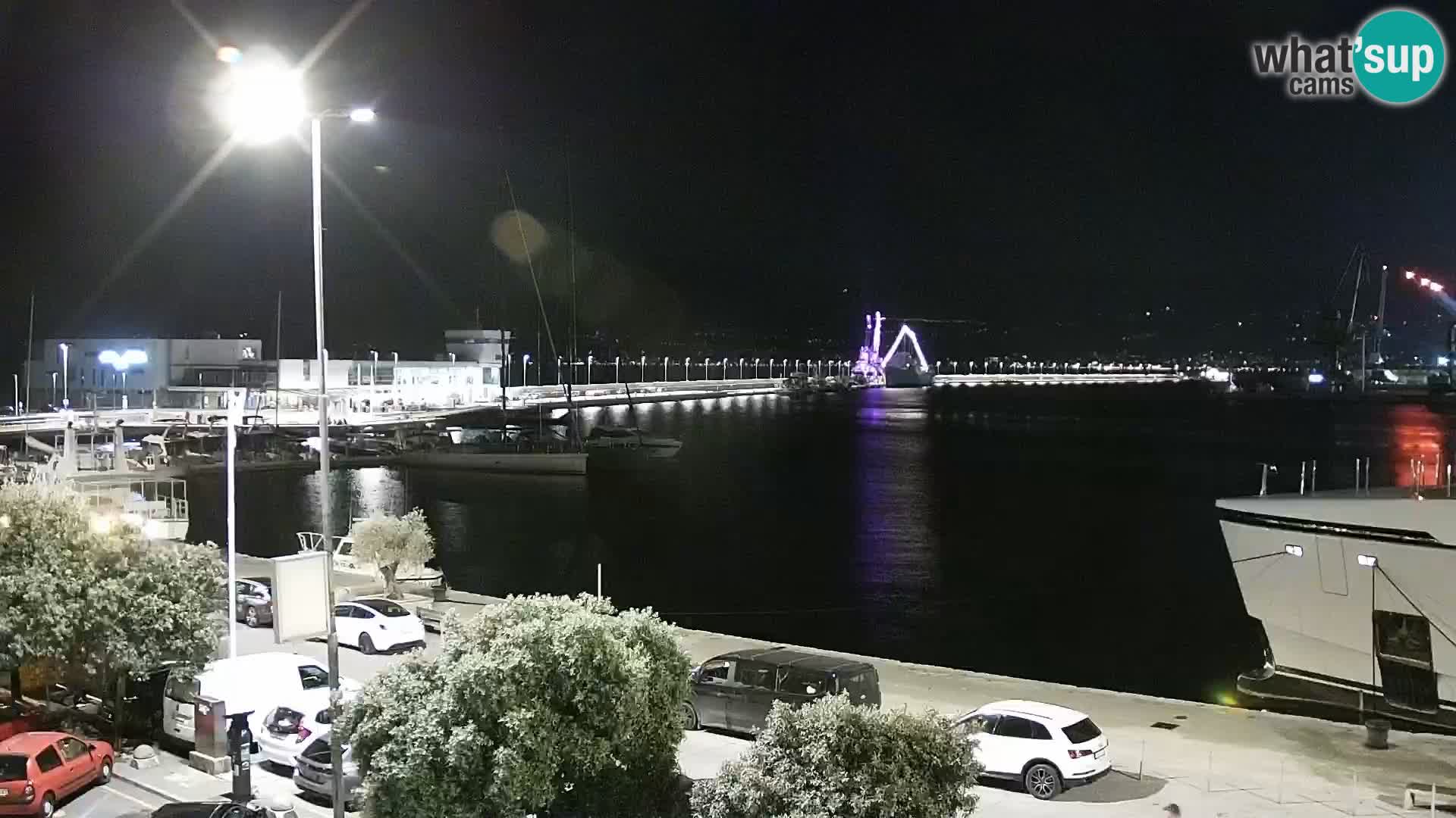 La Riva y Marina en Rijeka – Webcam en vivo Croacia
