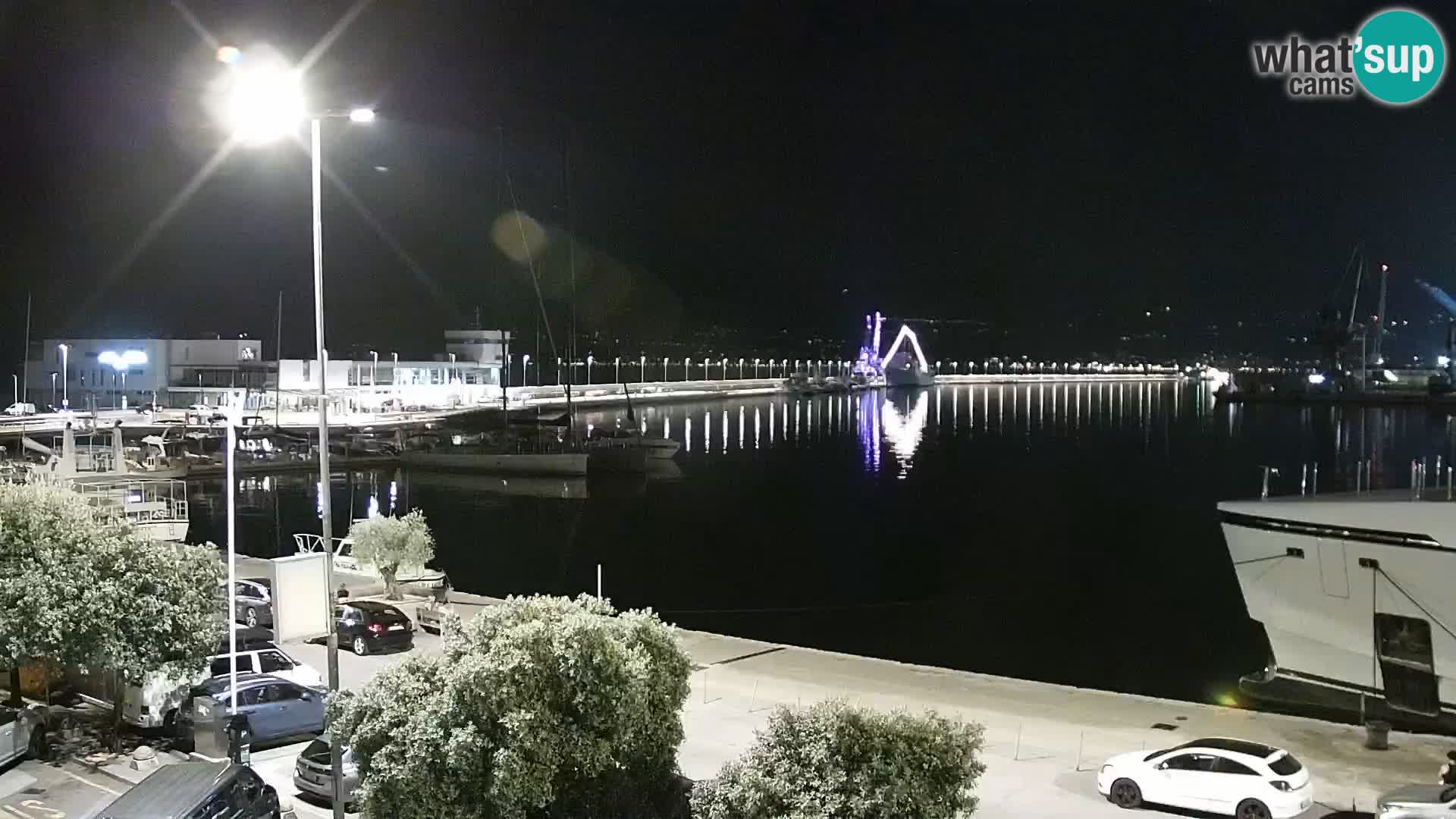 La Riva y Marina en Rijeka – Webcam en vivo Croacia