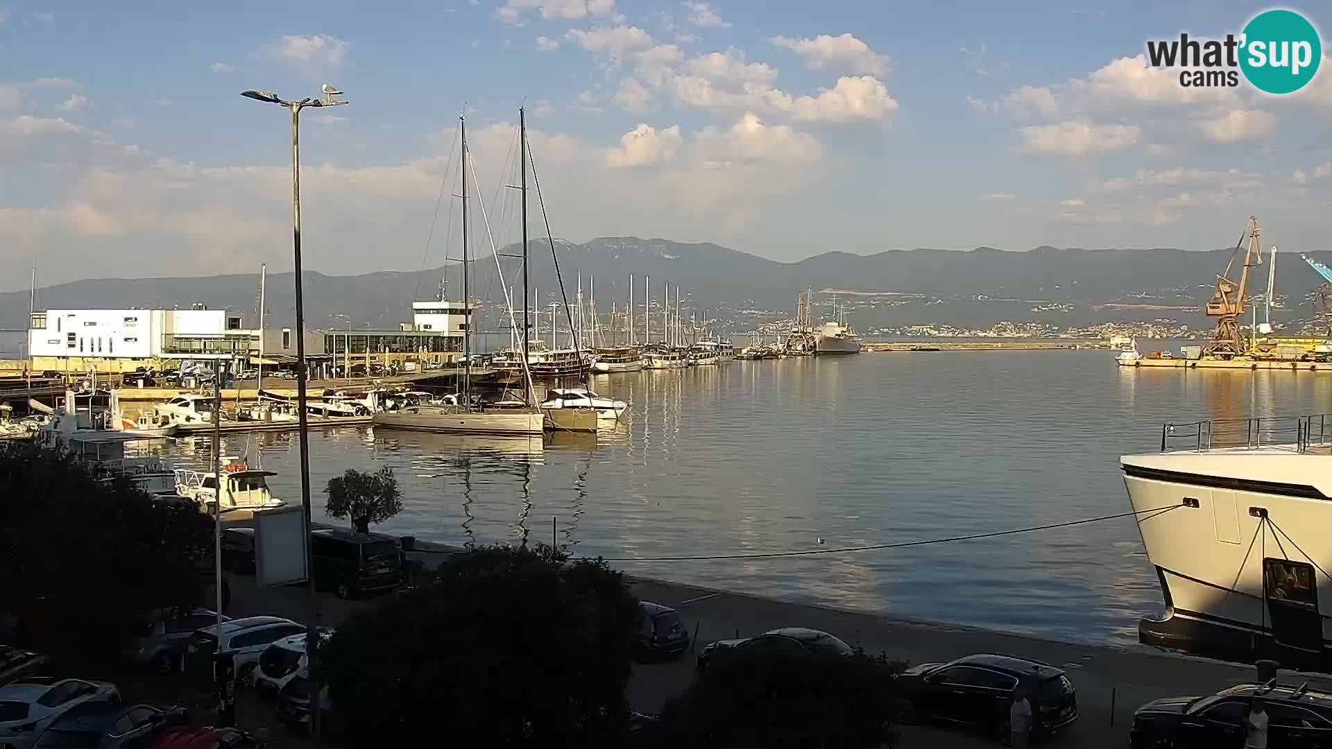 La Riva et Marina à Rijeka – Live Webcam Croatie