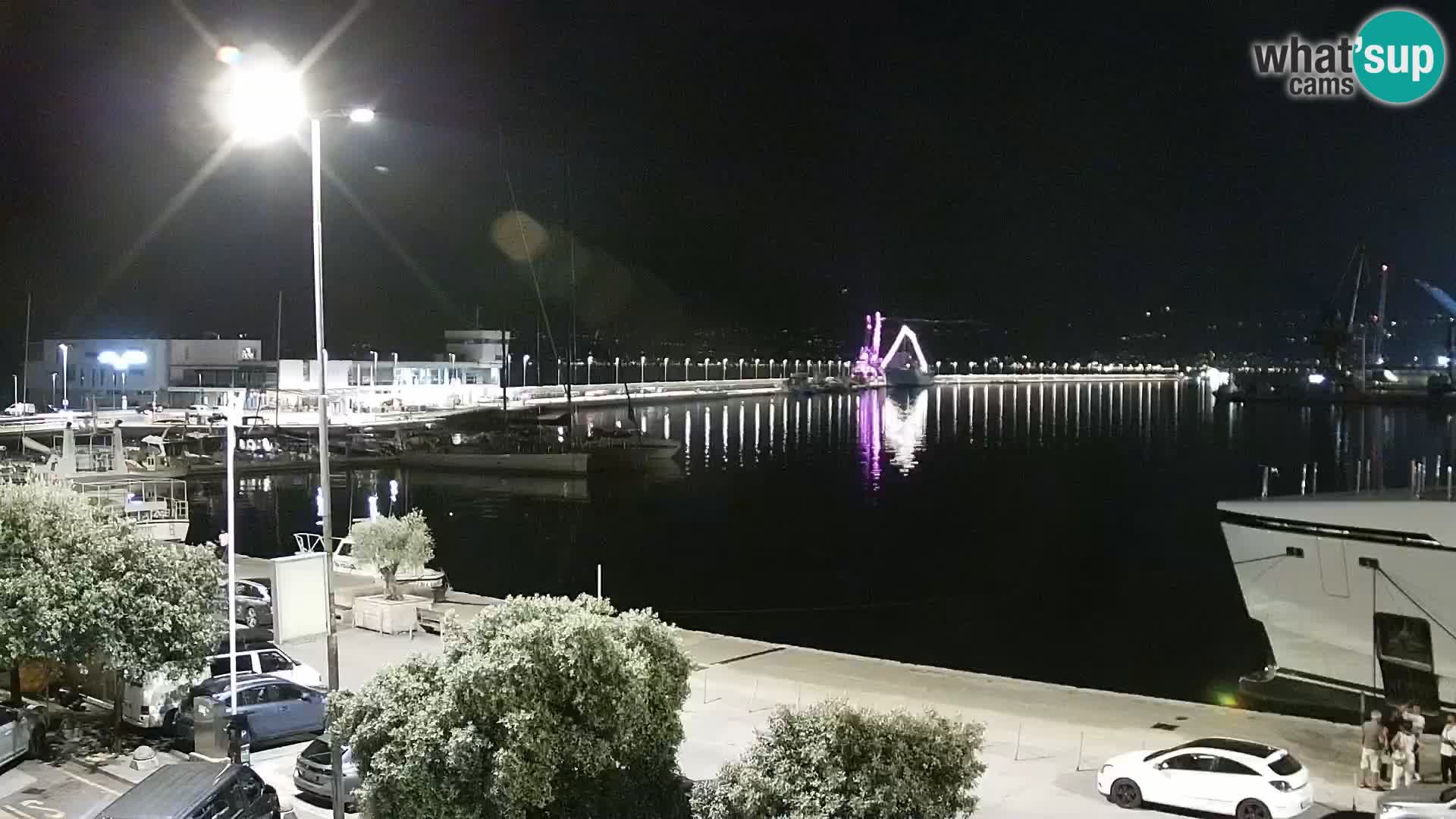 La Riva et Marina à Rijeka – Live Webcam Croatie