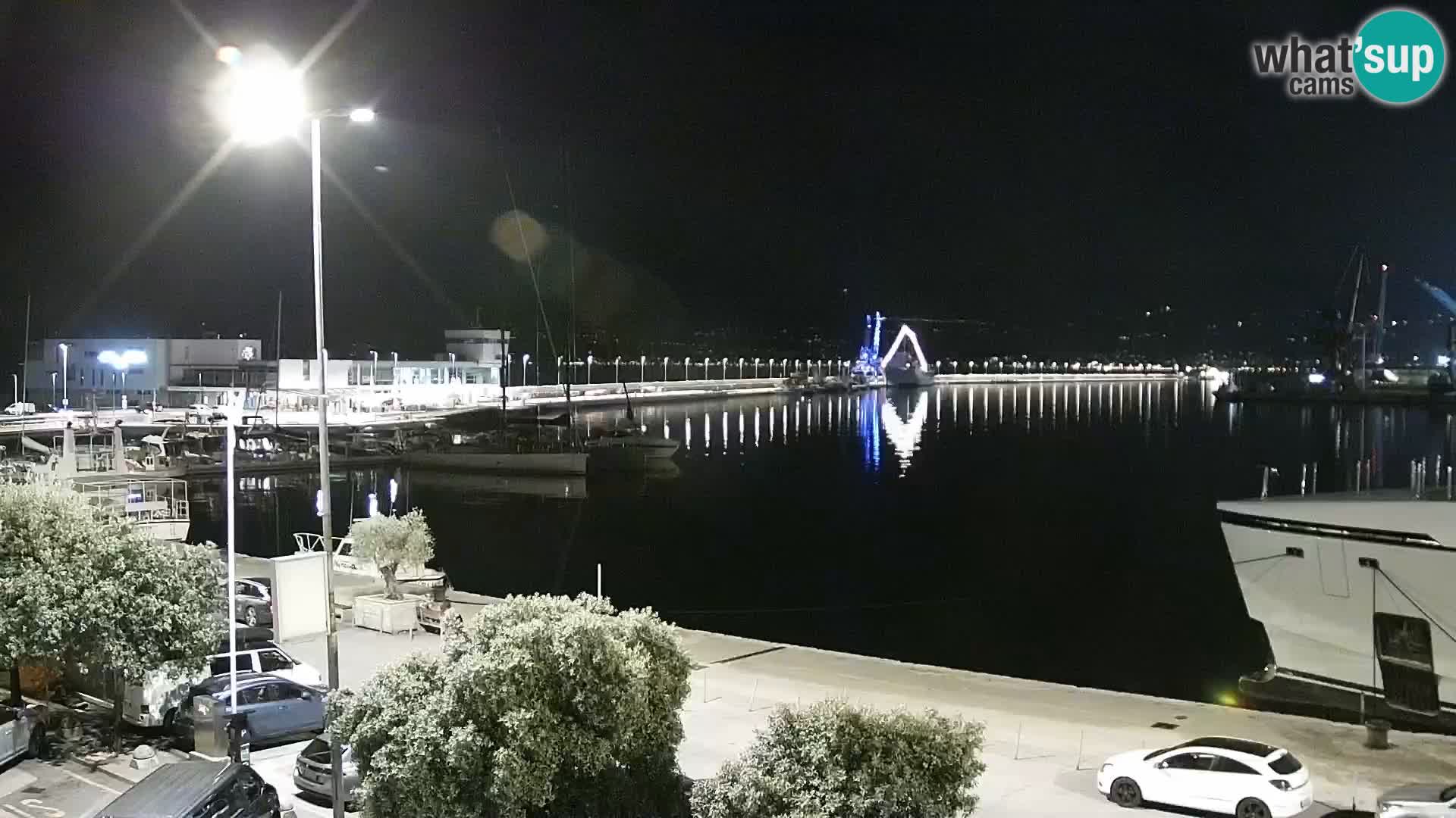 La Riva et Marina à Rijeka – Live Webcam Croatie