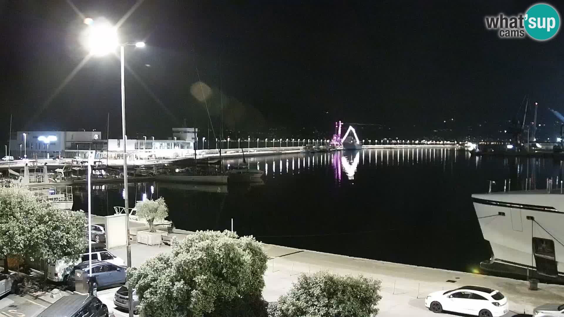 La Riva et Marina à Rijeka – Live Webcam Croatie
