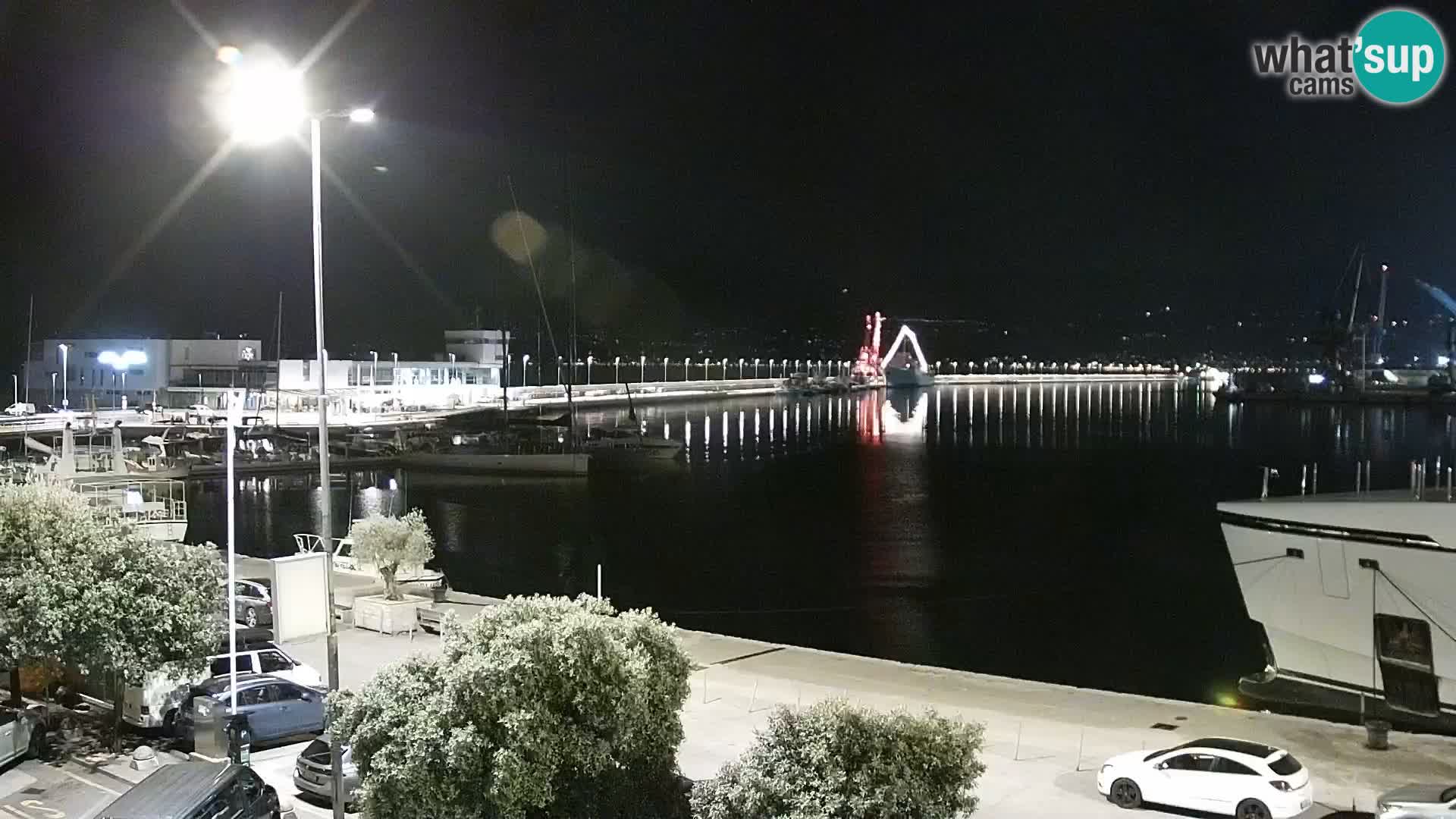 La Riva y Marina en Rijeka – Webcam en vivo Croacia