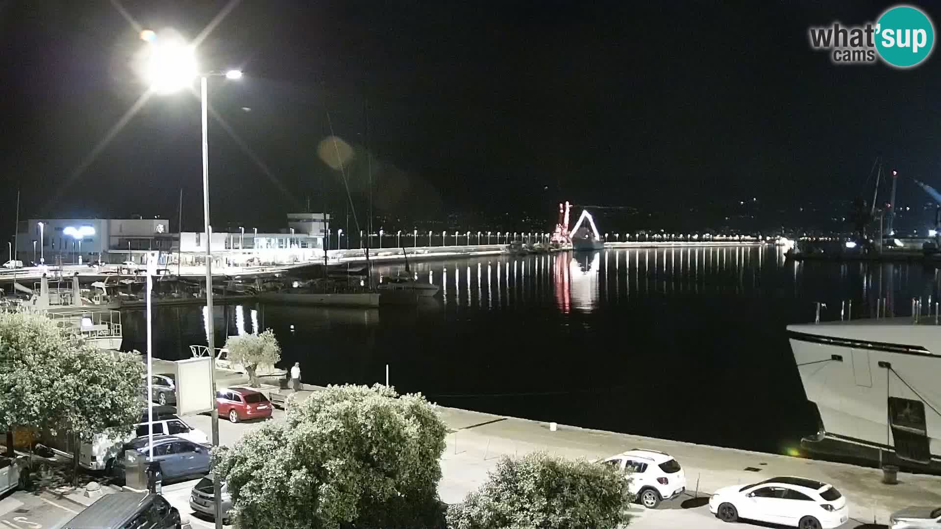 La Riva y Marina en Rijeka – Webcam en vivo Croacia
