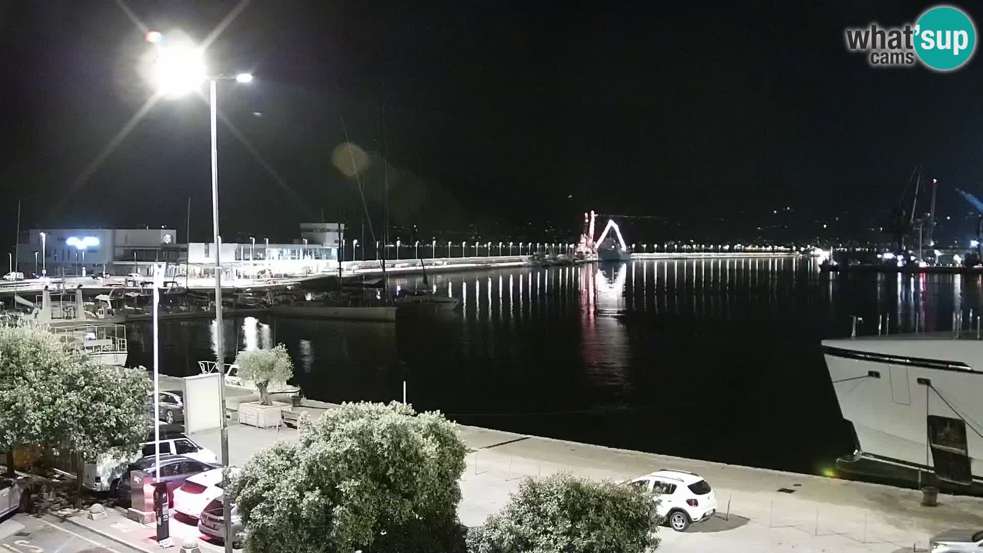 The Riva and Marina in Rijeka  – Live Webcam Croatia