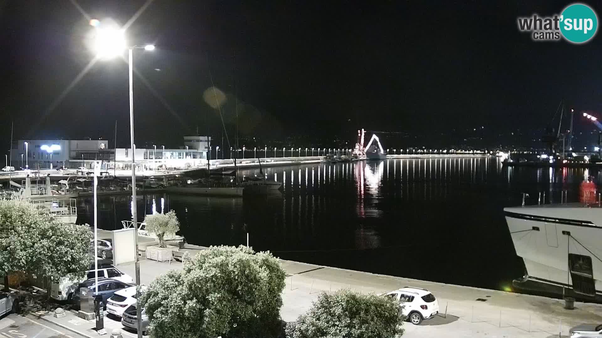The Riva and Marina in Rijeka  – Live Webcam Croatia