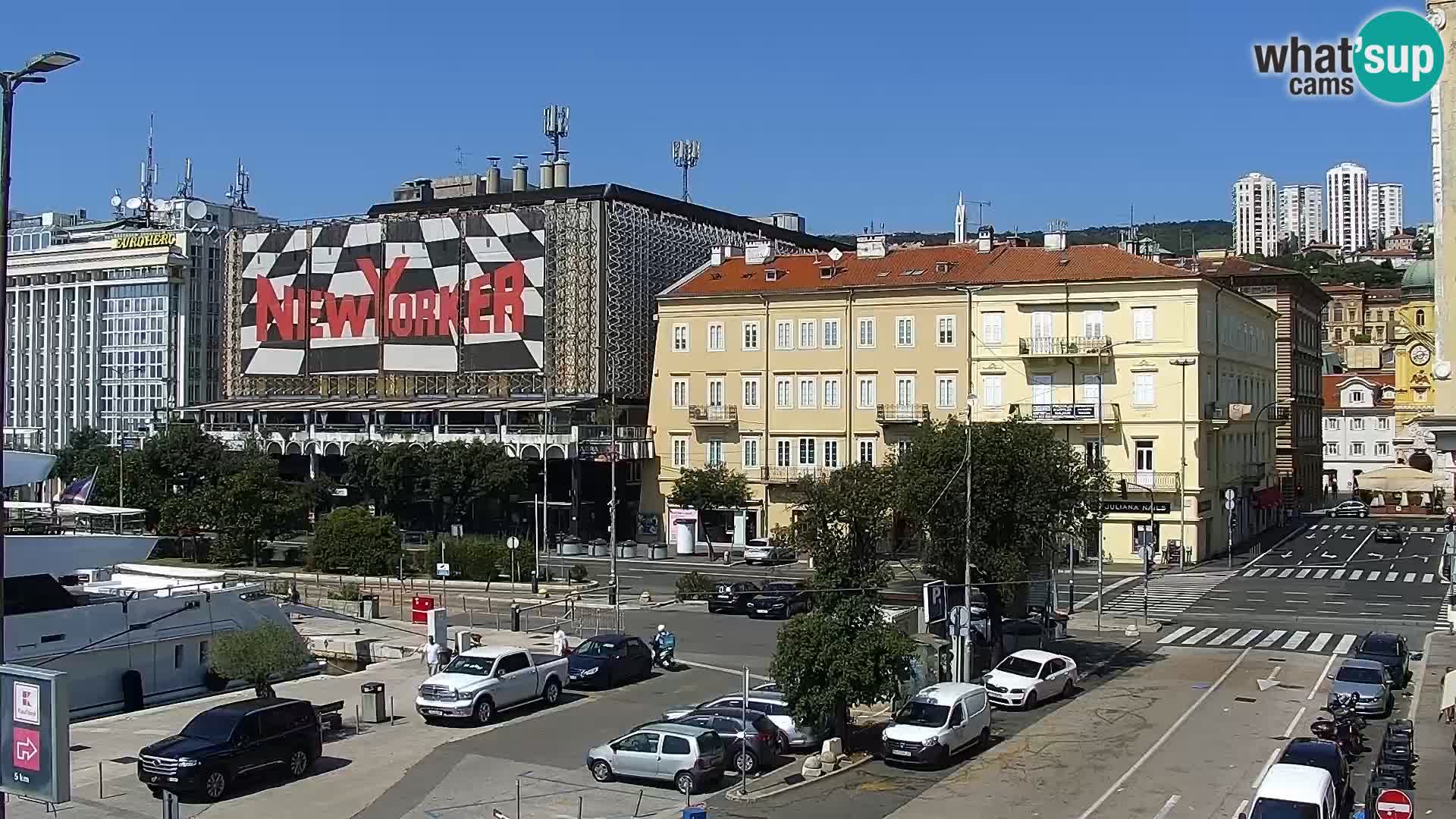 Die Riva und Marina in Rijeka – Live Webcam Kroatien