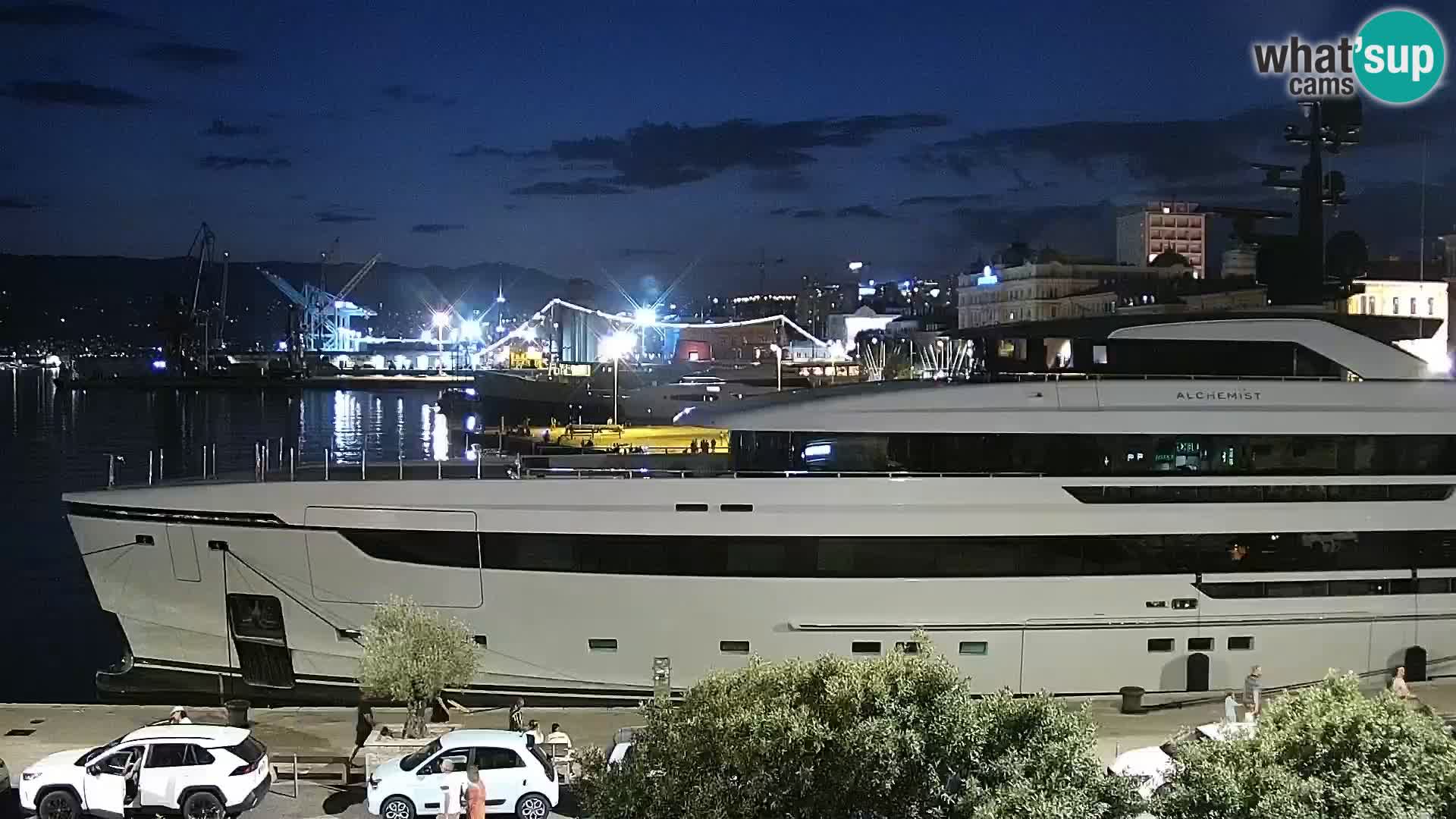 The Riva and Marina in Rijeka  – Live Webcam Croatia