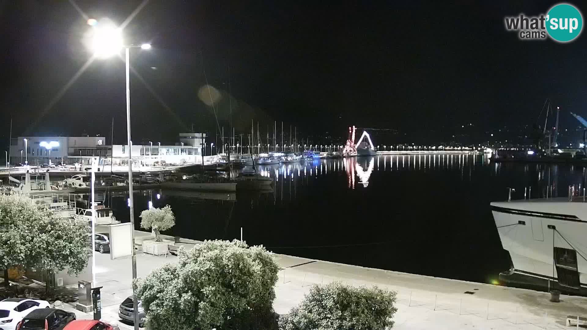 The Riva and Marina in Rijeka  – Live Webcam Croatia