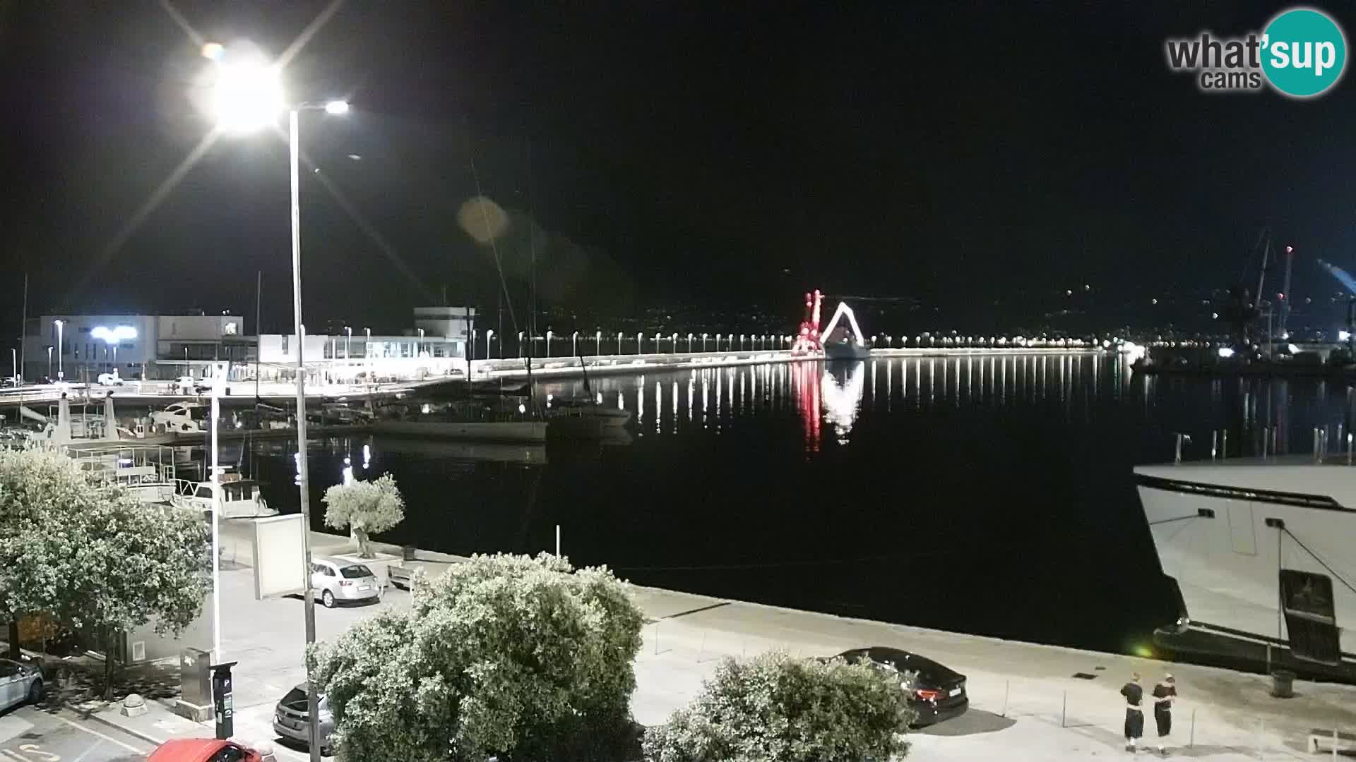 Riva i Marina u Rijeci – Web kamera uživo u Hrvatskoj