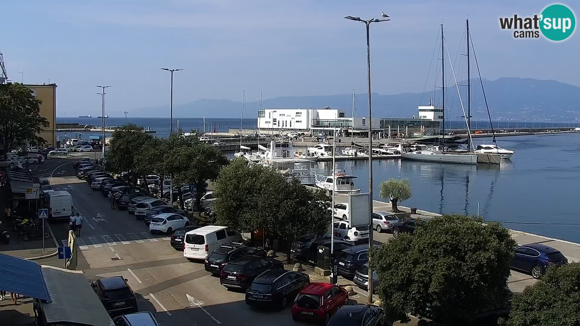 Riva in Marina v Reki – Spletna kamera v živo Hrvaška