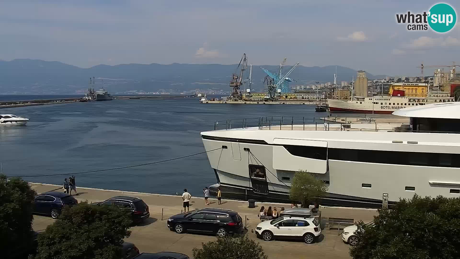 Die Riva und Marina in Rijeka – Live Webcam Kroatien