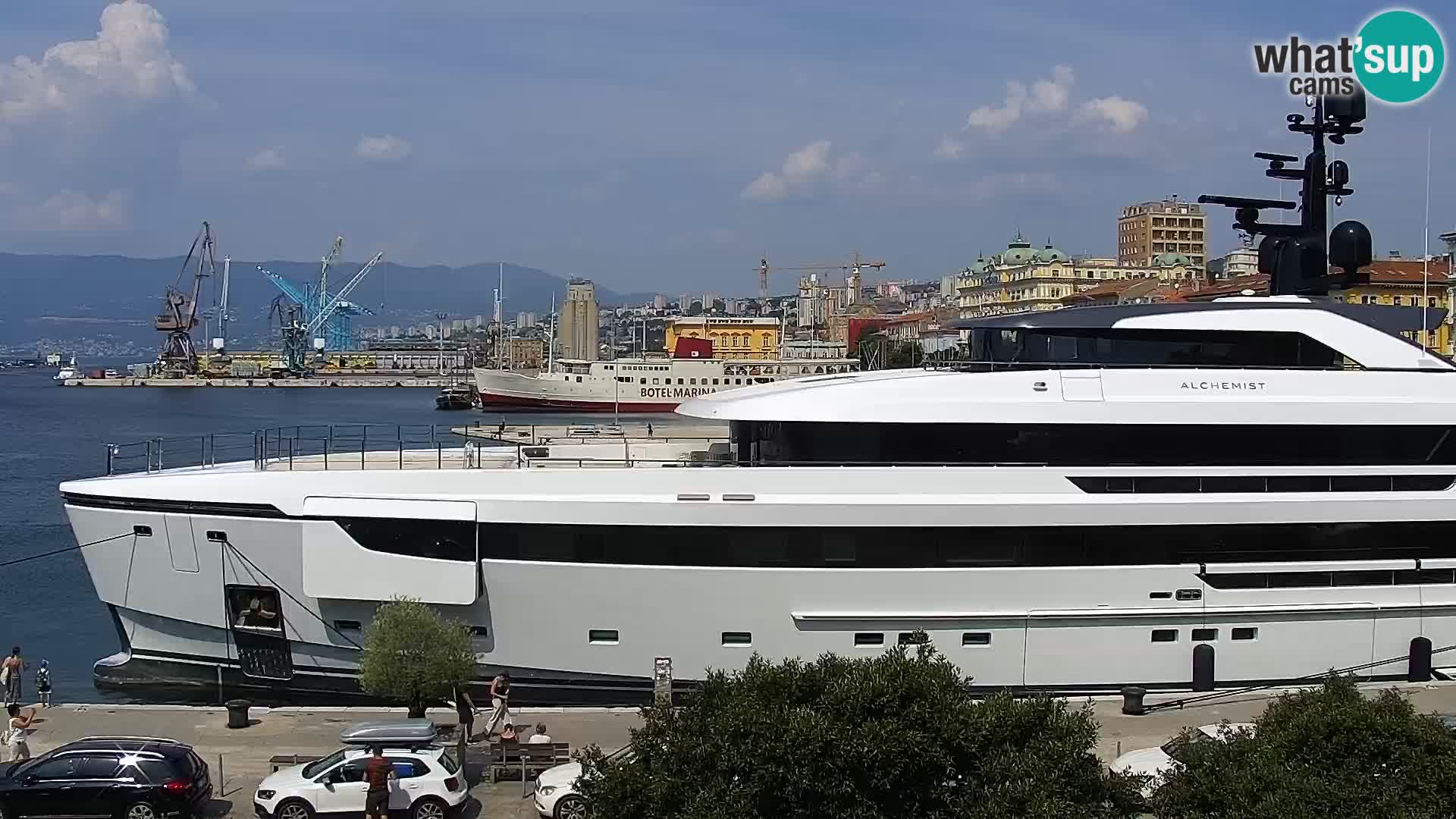 Die Riva und Marina in Rijeka – Live Webcam Kroatien