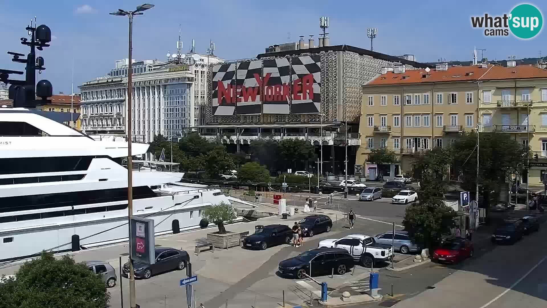 La Riva et Marina à Rijeka – Live Webcam Croatie